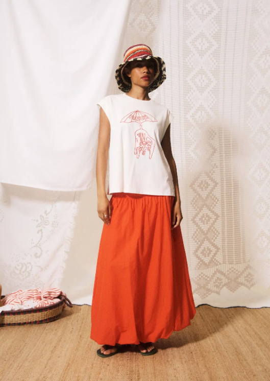 Costabile Skirt (Coral)