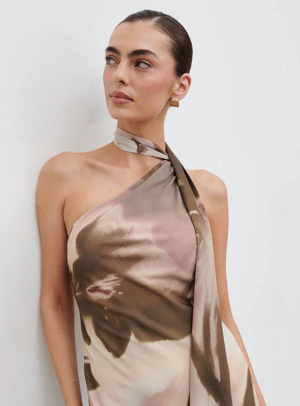 Sheree Maxi Dress (Neutral/Brown)
