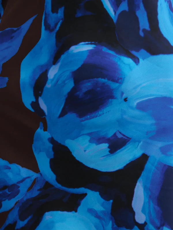 Sheree One Shoulder Sash Maxi Dress (Cobalt Blue)