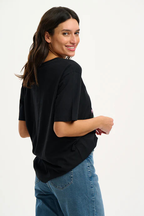 Kinsley Relaxed T-Shirt (Black, Tigers & Toucans)