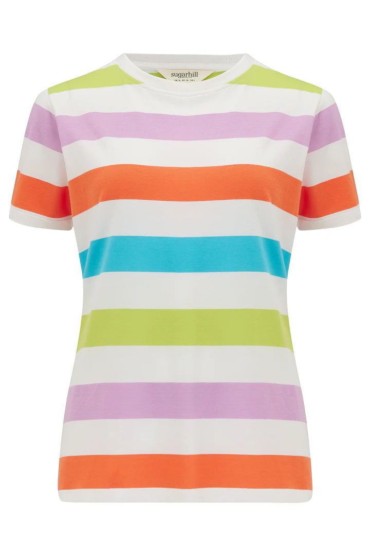 Maggie T-Shirt (Multi/ Bold Stripes)