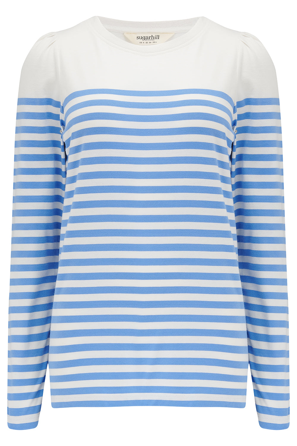 Umah Jersey Top (Off White/French Blue Stripe)