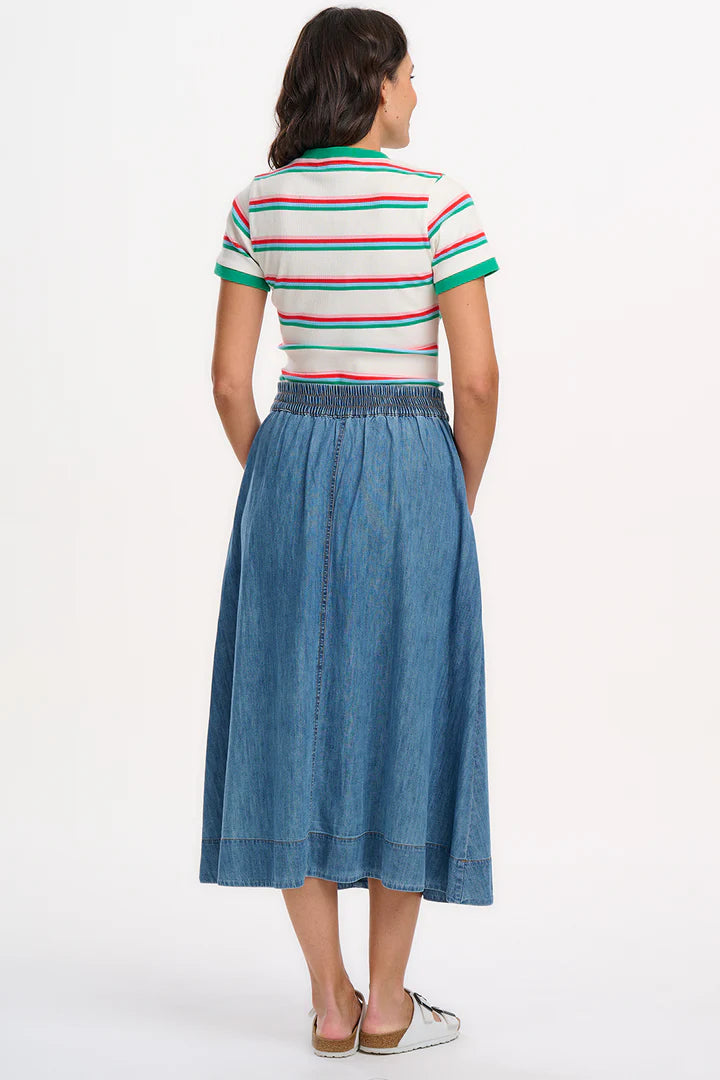Orianna Skirt (Mid-Blue Denim)