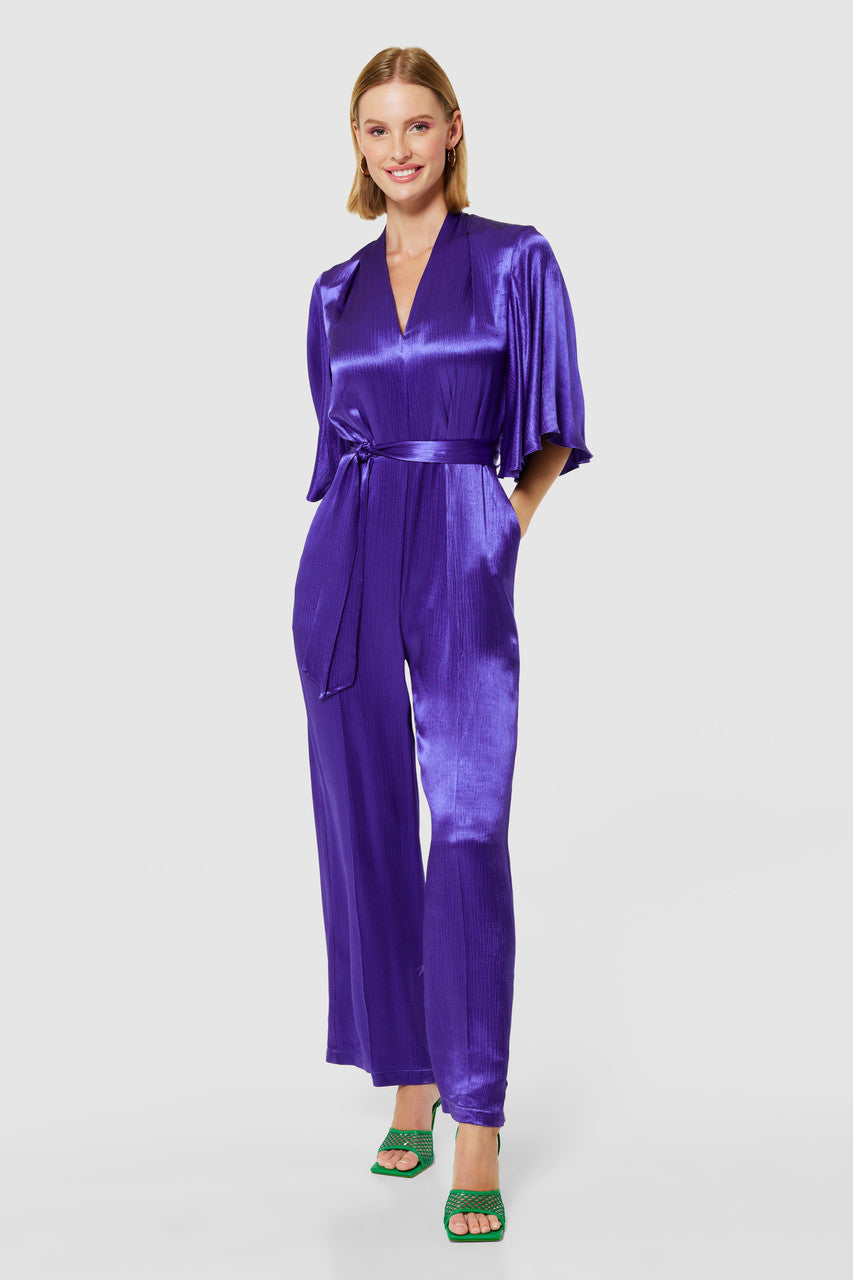 Maddie Purple Wide Leg Jumpsuit