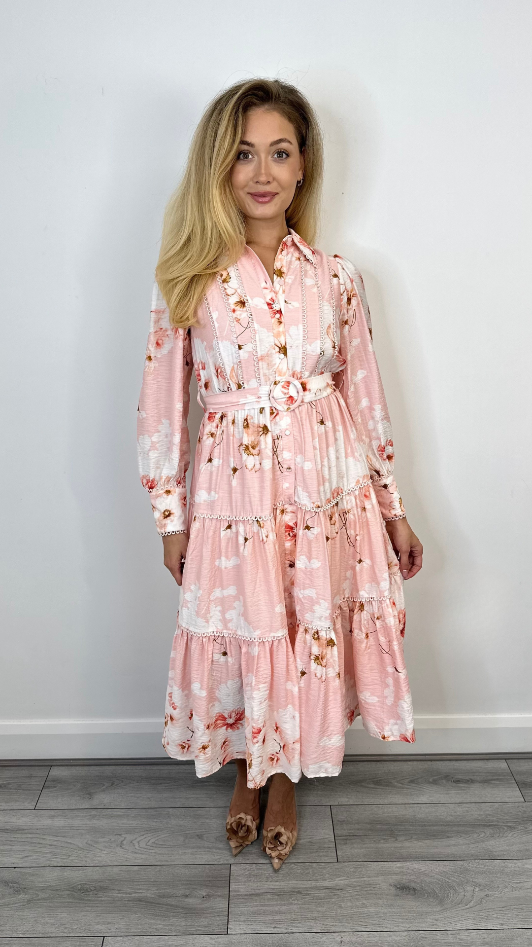 Sybil Long Dress (Chintz Rose)