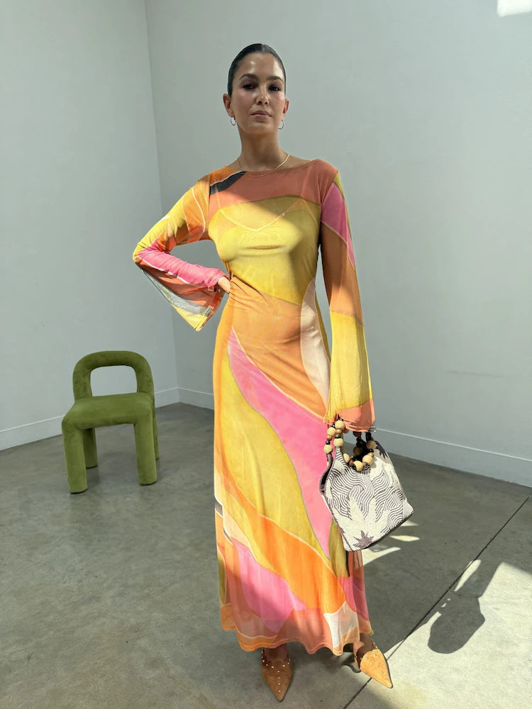 Abstract Aria Dress (Multi)
