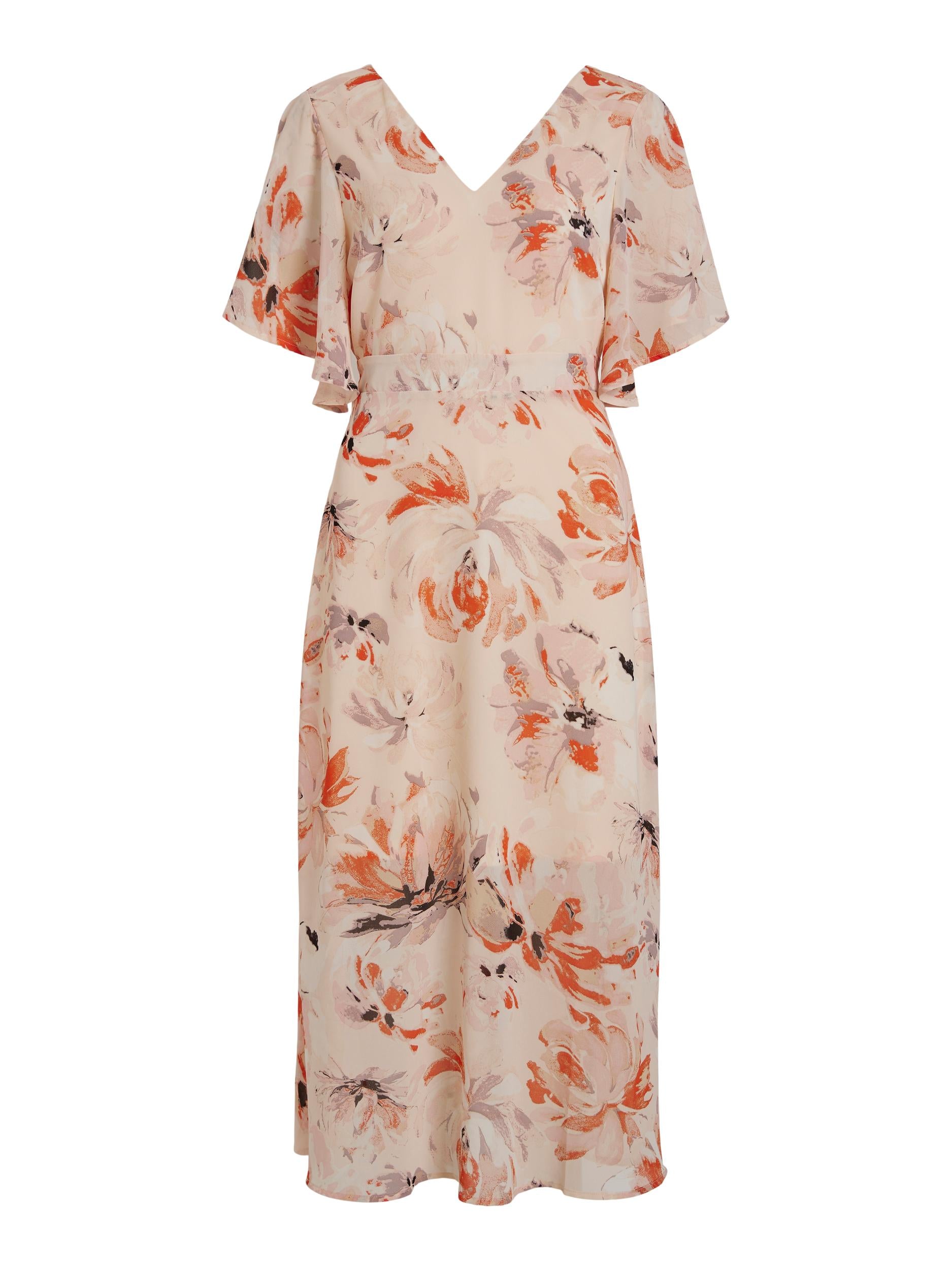 KARIN MAXI DRESS (SILVER MINK/PEACH)