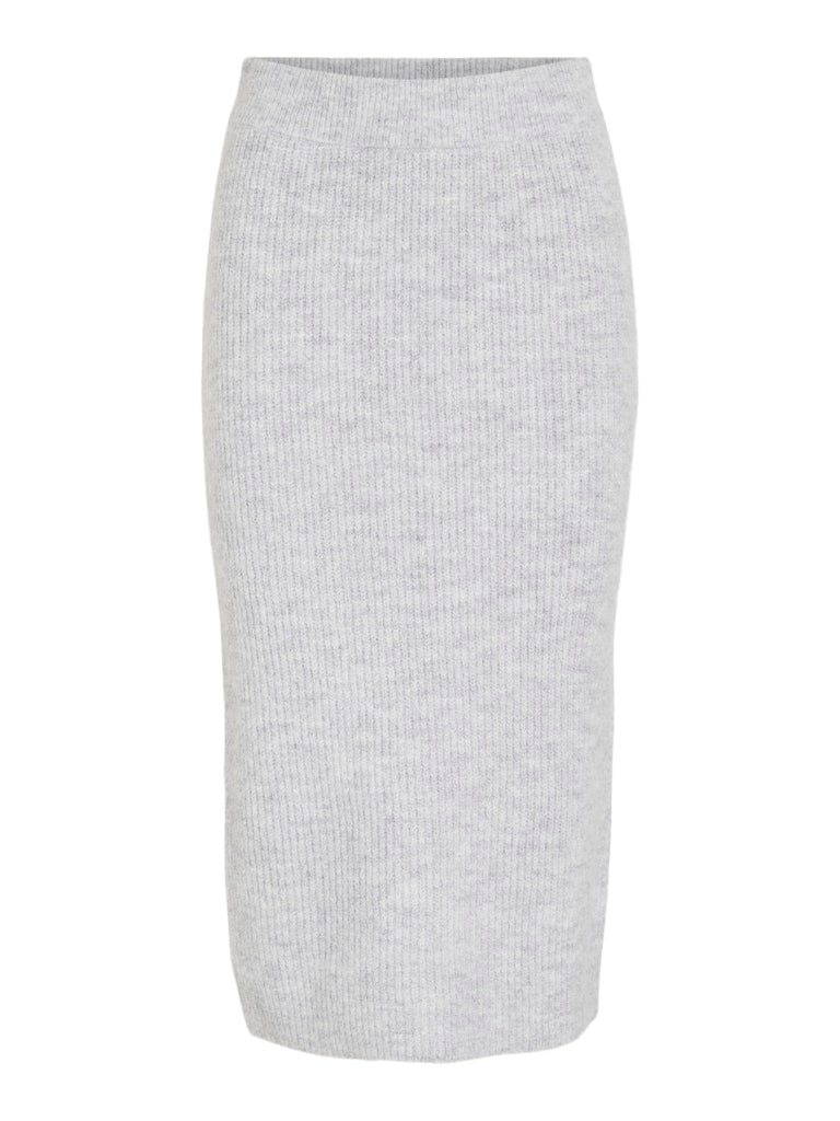 Ryker Knit Midi Skirt (Light Grey Melange)