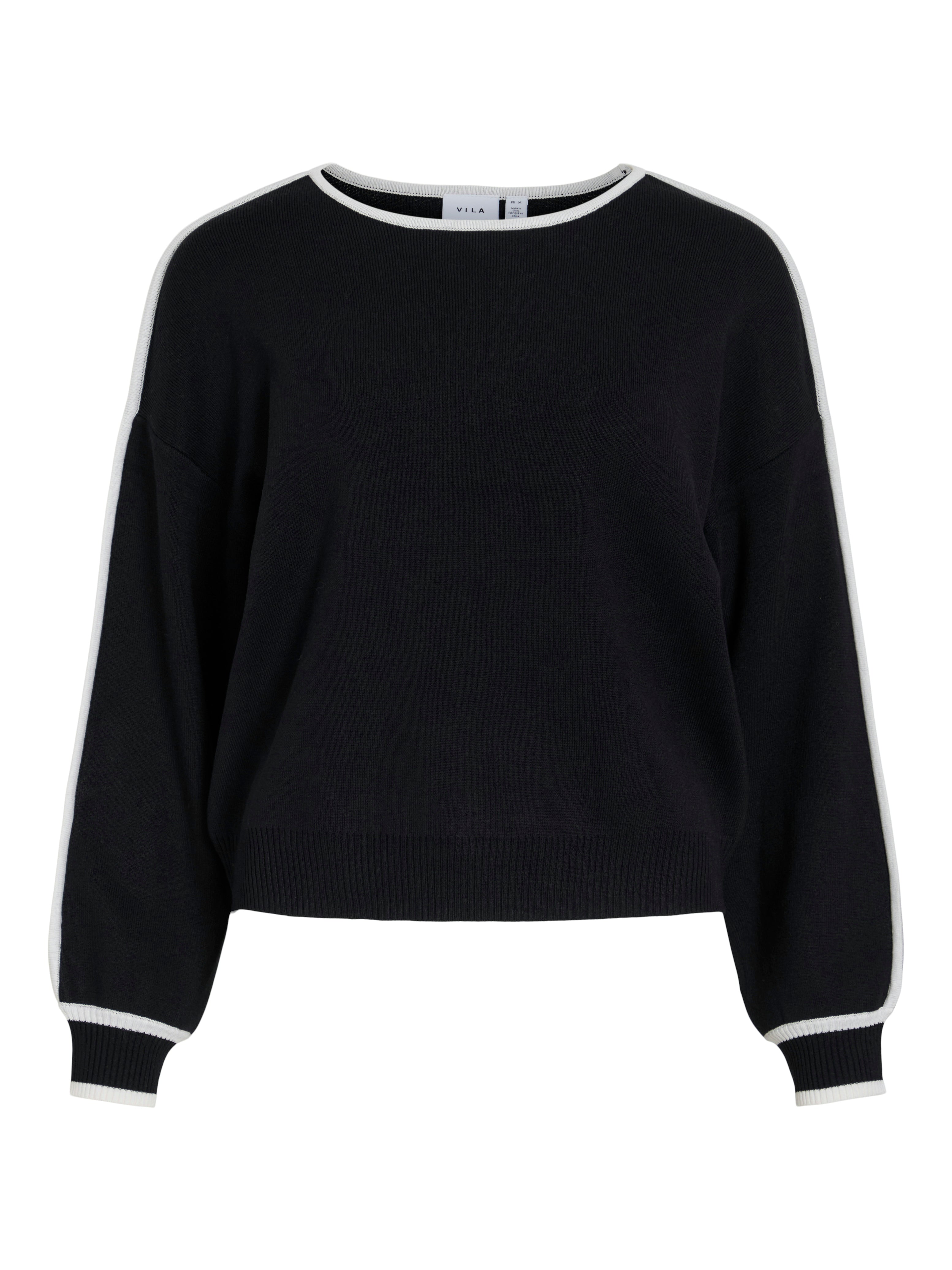 Loca Stripe Knit Jumper (Black/White)
