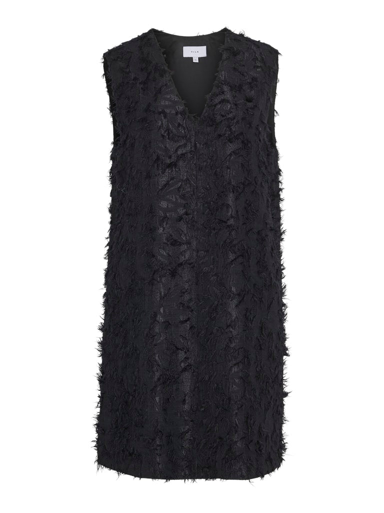 Wilma Sleeveless Mini Dress (Black Beauty)