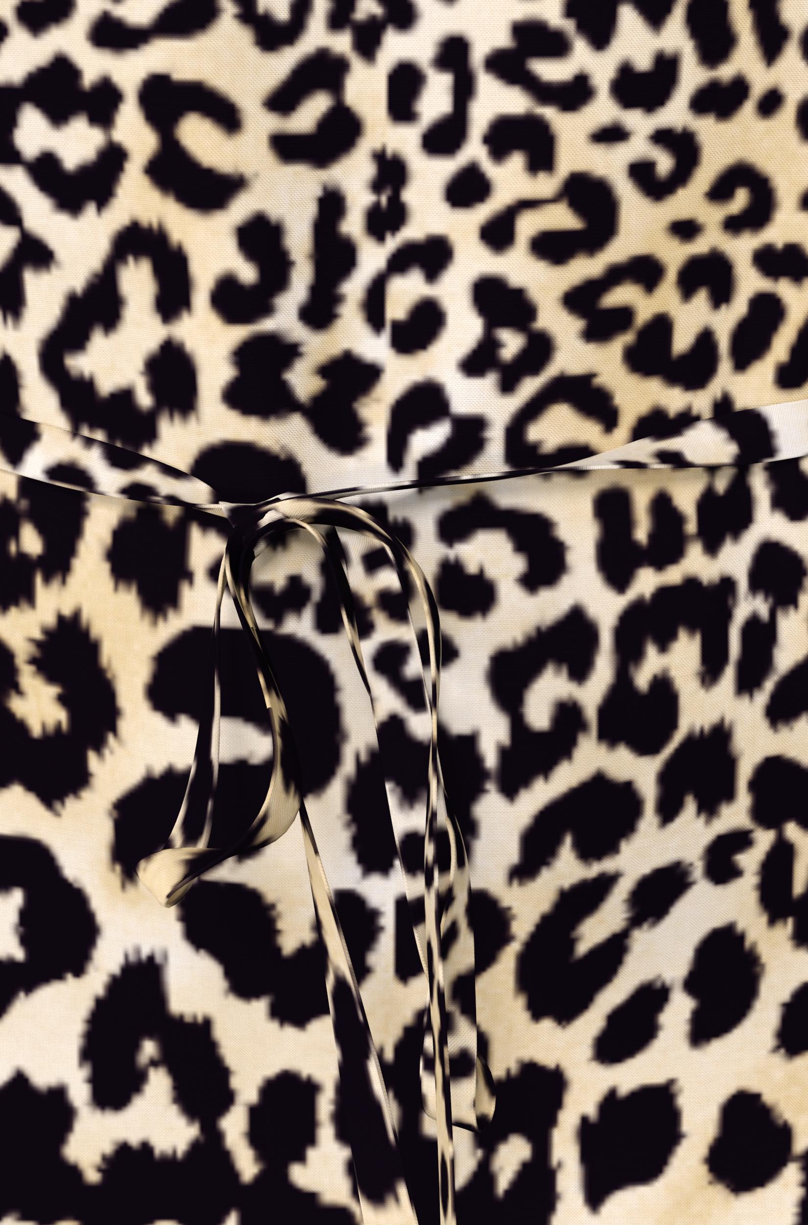 VIPA WRAP TOP (BLACK/LEOPARD)