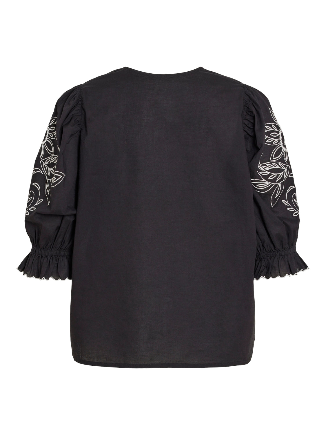 Isle V-Neck Short Sleeve Top (Black/White)