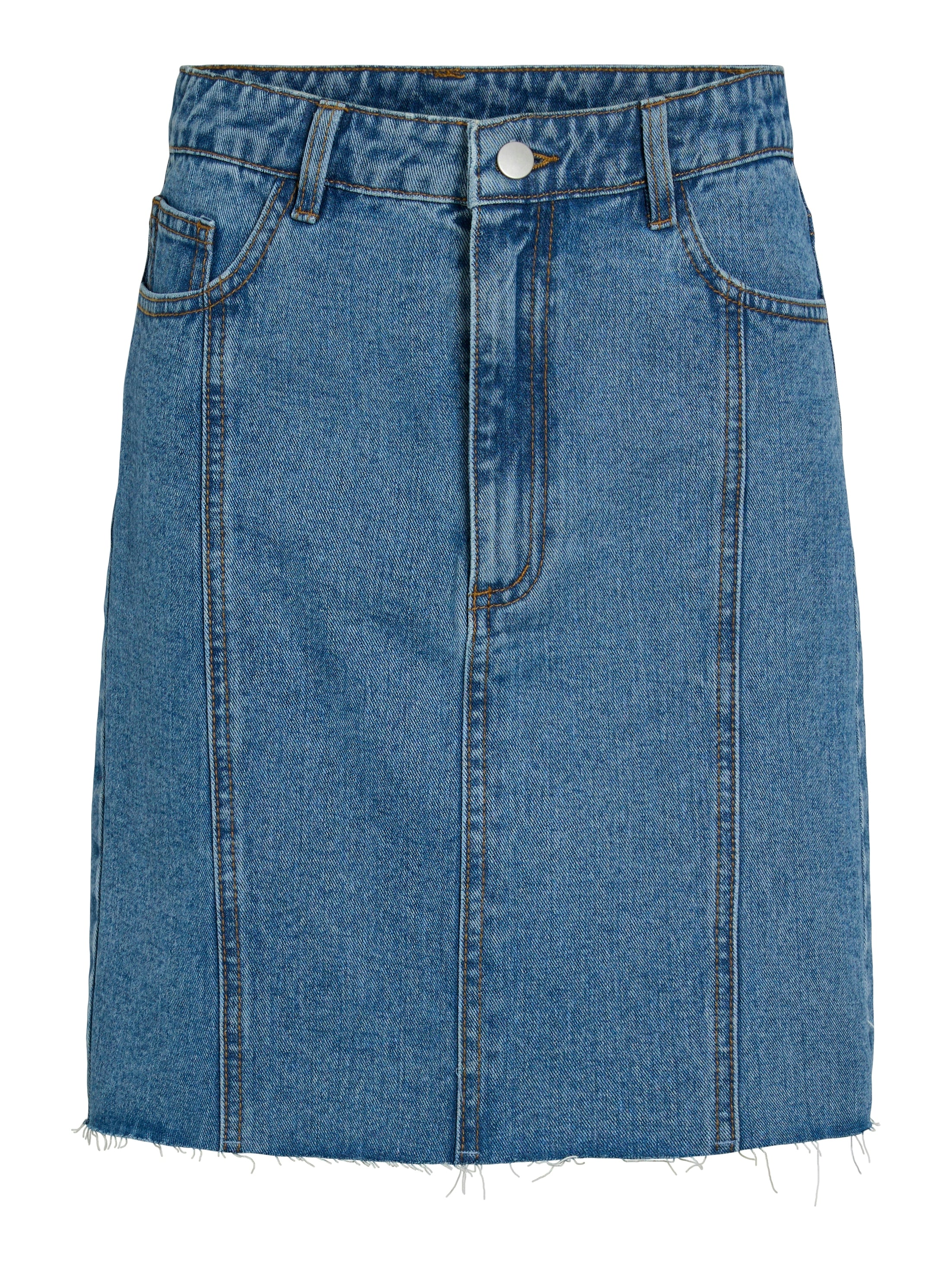 Jannie Denim Mini Skirt (Med Blue)