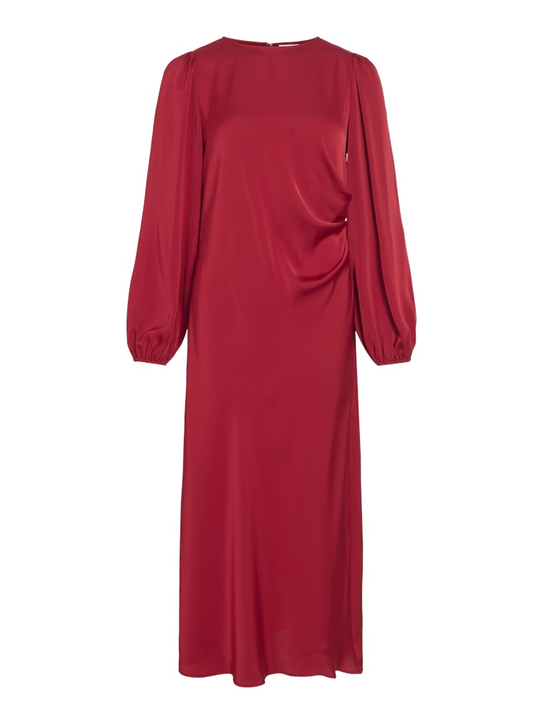 Claudene Midi Dress (Racing Red)