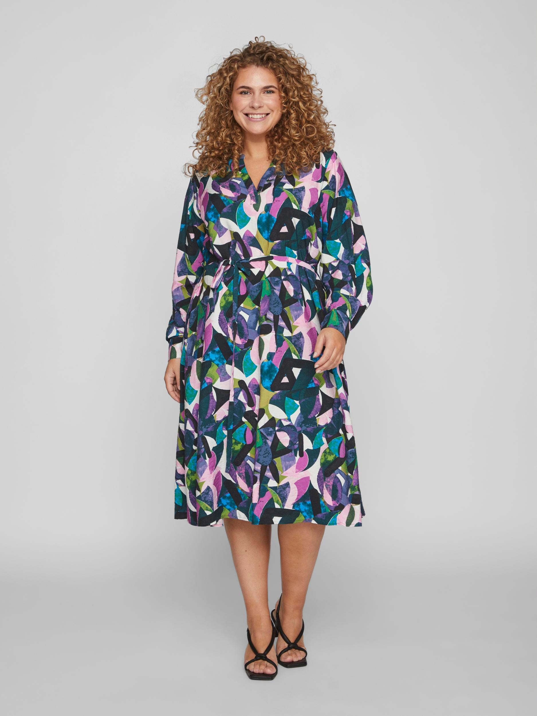 VIENNA MIDI DRESS (MULTI)