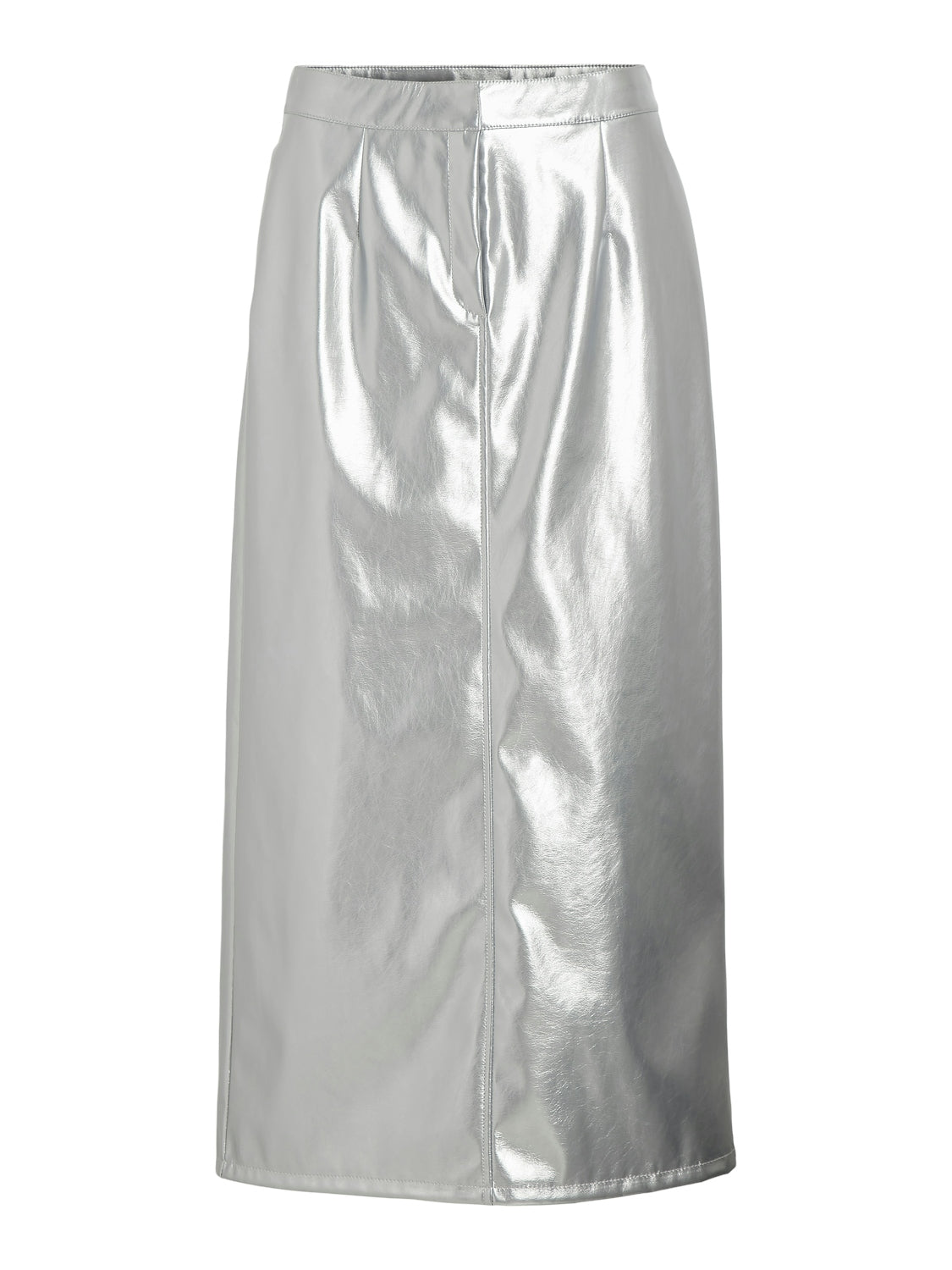 Eliana Long Coated Skirt (Silver)