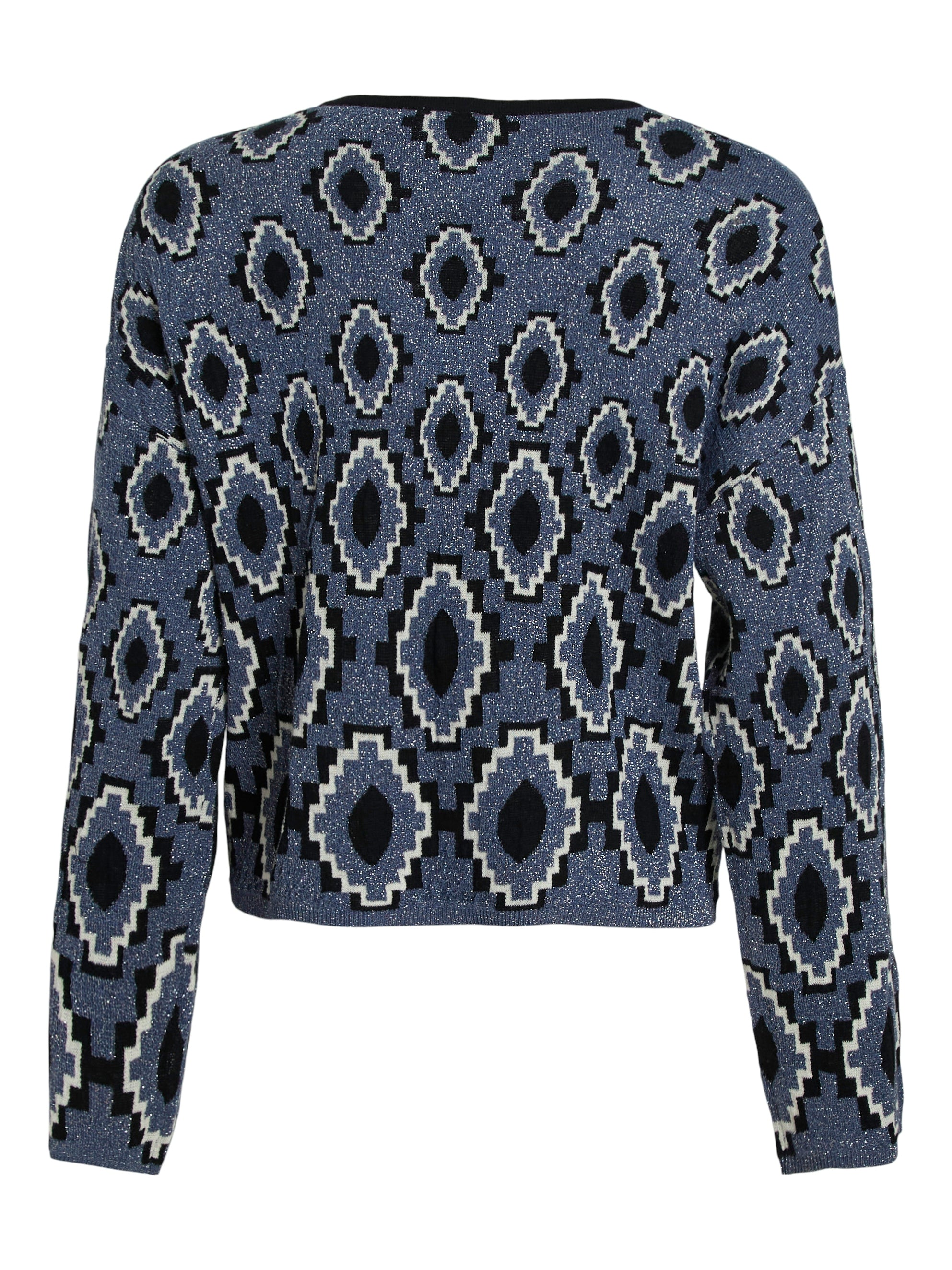 Carolinn Knit V-Neck Jumper (Vintage Indigo/Birch)