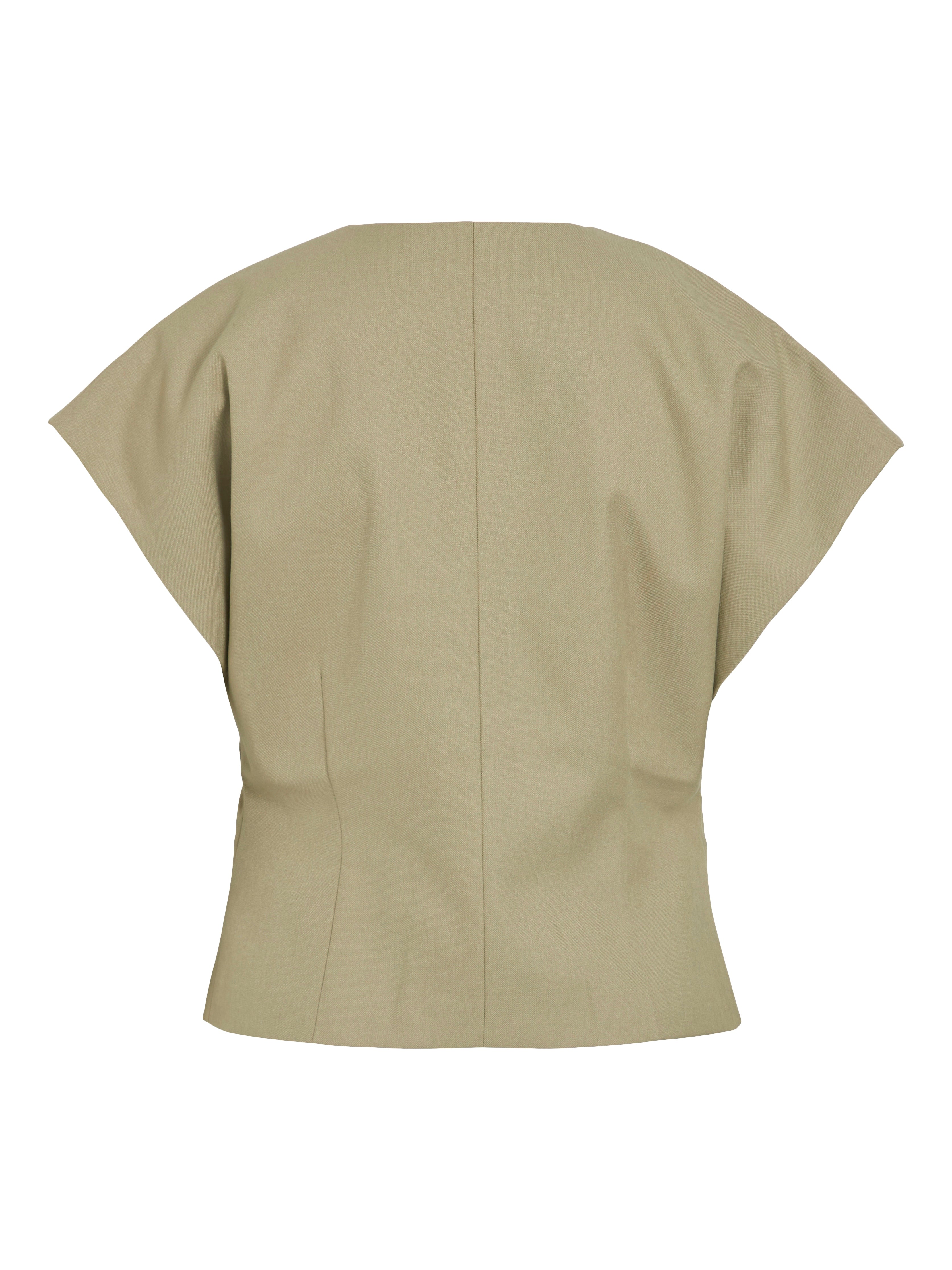 Veda Waistcoat Top (Elm)