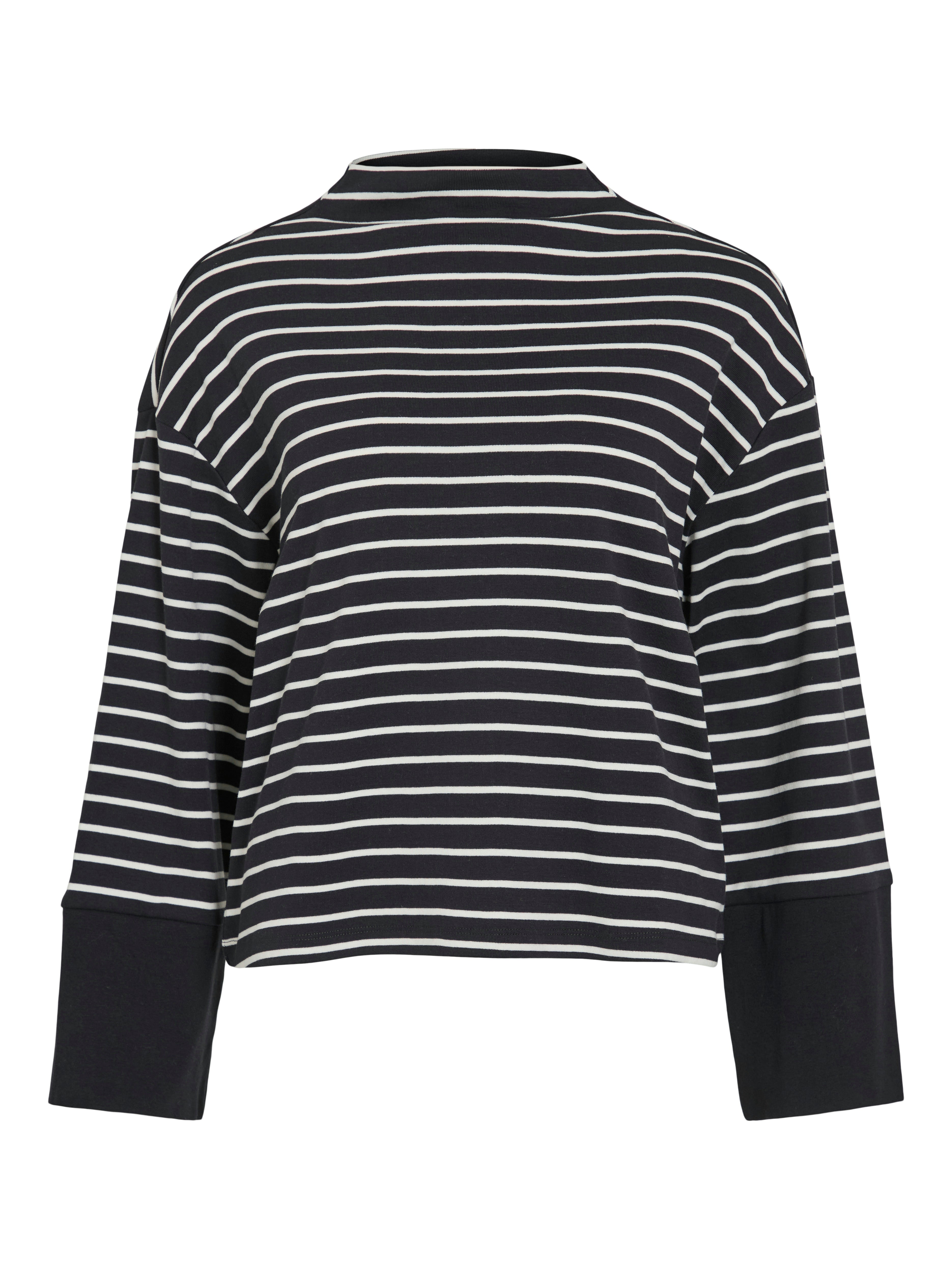 Melanie Funnel Neck Jumper (Black Beauty/Snow White)