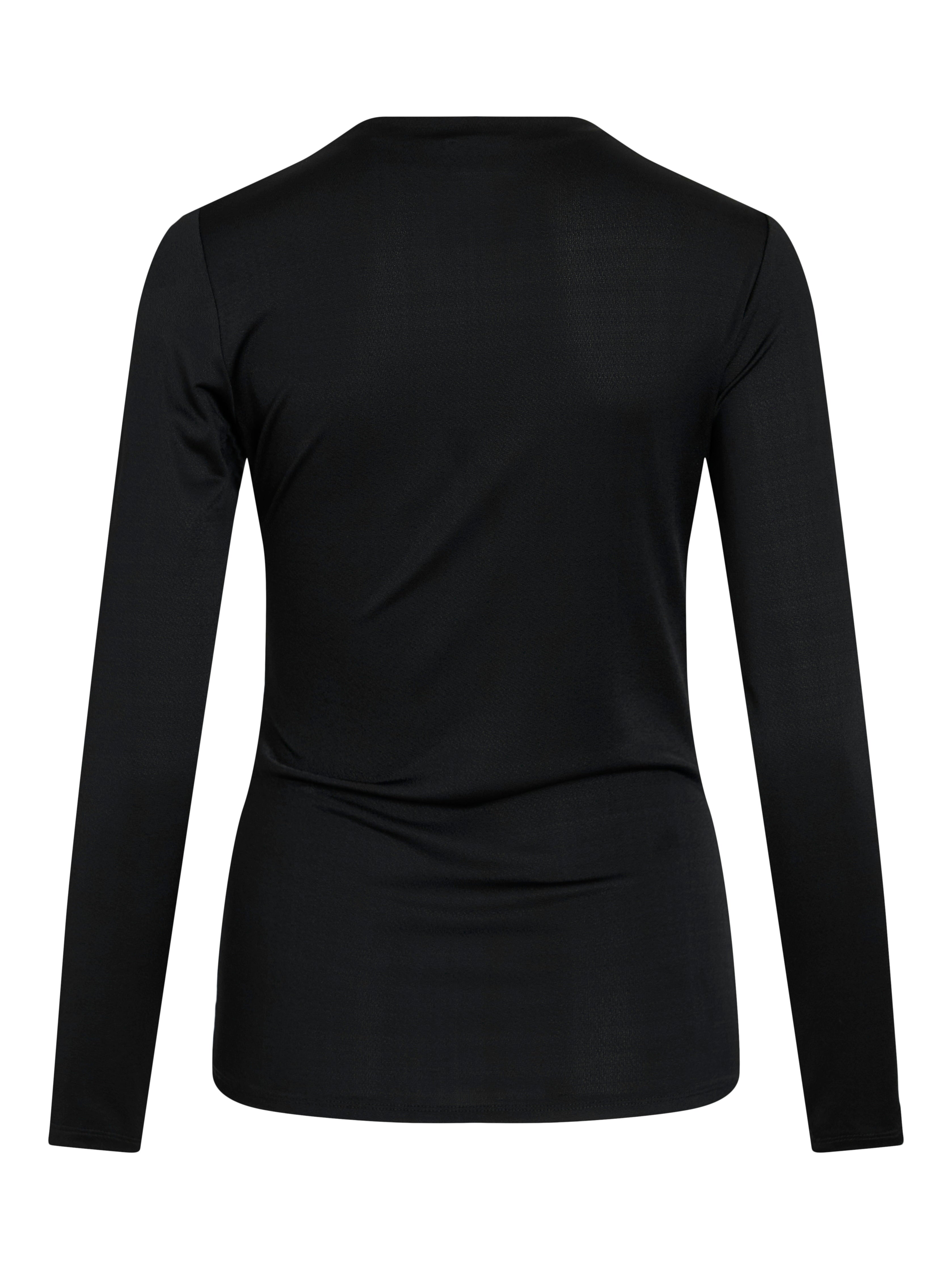 Zura Funnel Neck Top (Black Beauty)