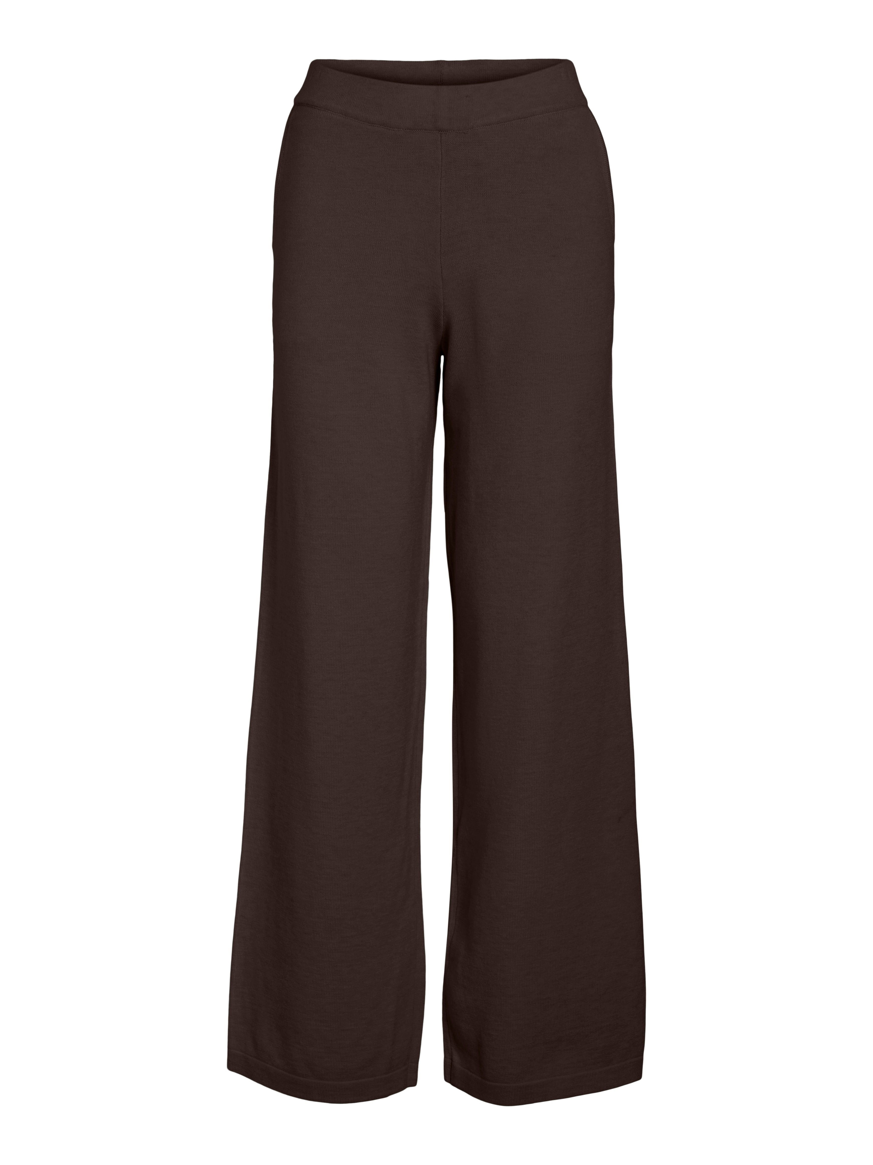 Pipper Knit Wide Leg Pants (Coffee Bean)