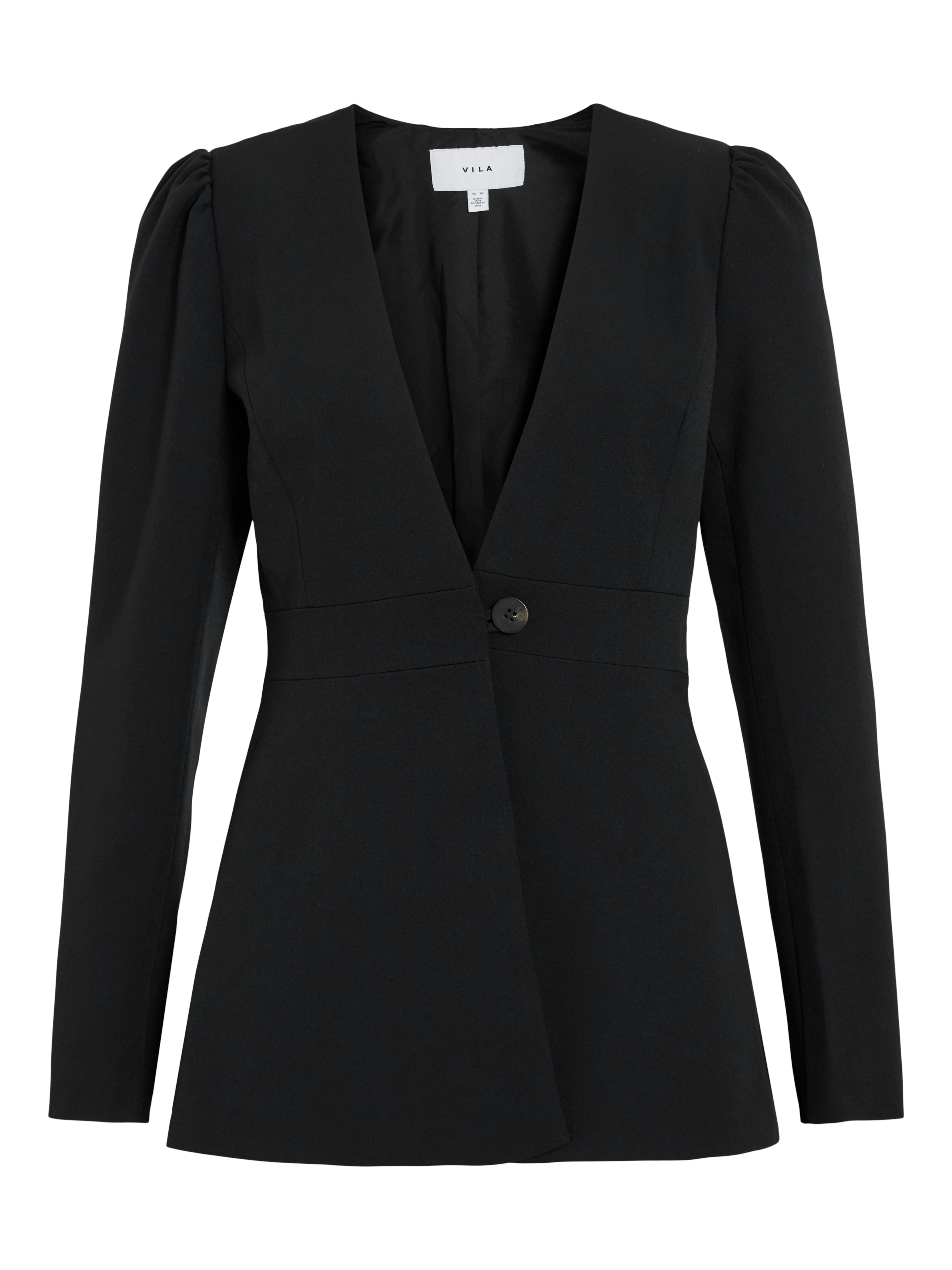 Rachel Cinched Waist Blazer (Black)