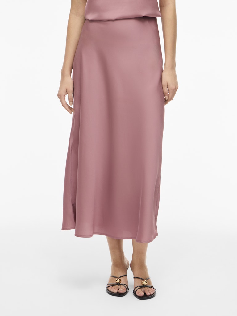 Vielette High Waisted Maxi Skirt (Nostalgia Rose)