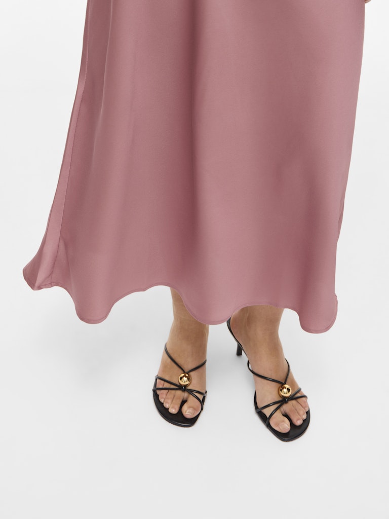 Vielette High Waisted Maxi Skirt (Nostalgia Rose)