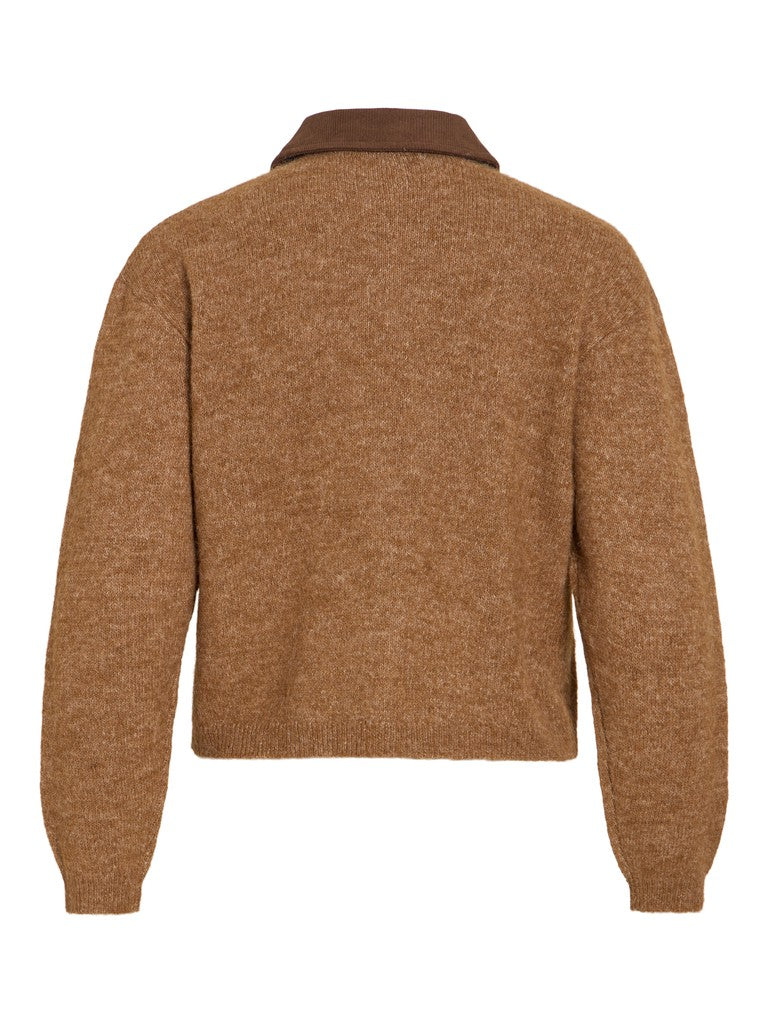 Bronagh Zip Cardigan (Brown)