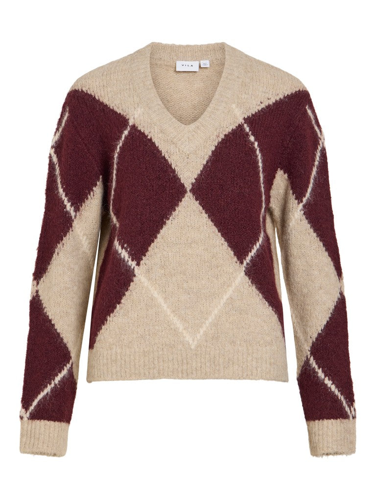 Libby Knit Jumper (Natural Melange/Port Royale)