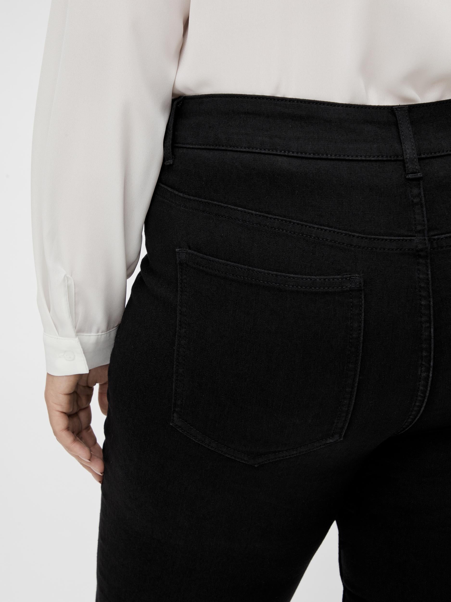 GERI H/WASTED JEGGINGS (BLACK DENIM)