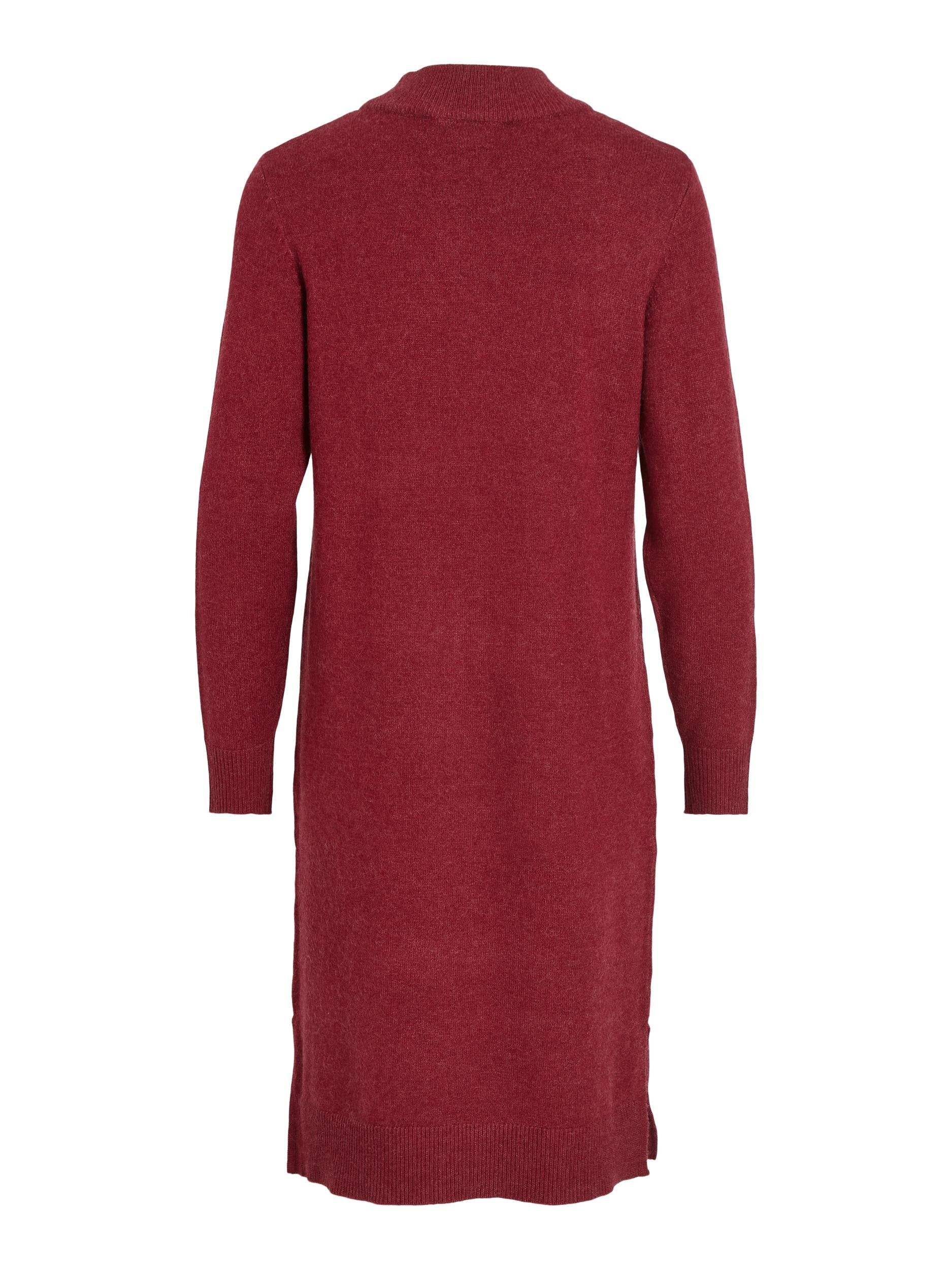 VERONICA CREW NECK MIDI DRESS (BEET RED)