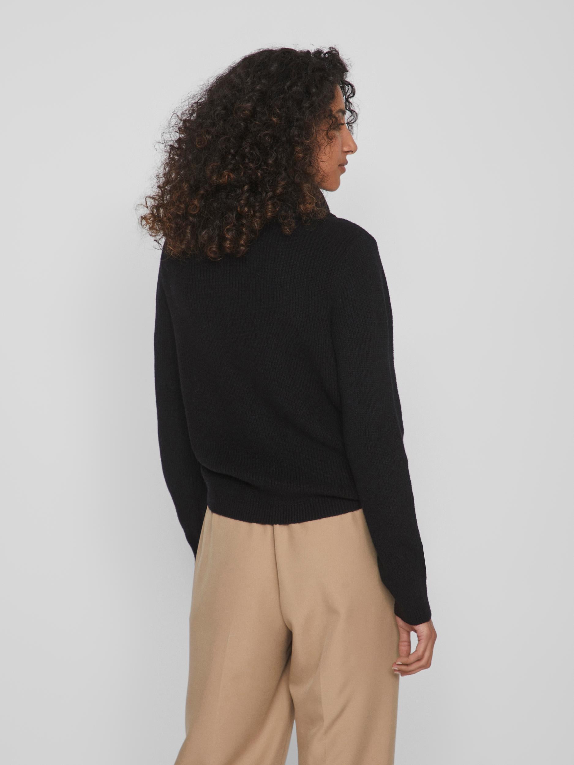 VERONICA ZIP JUMPER (BLACK)