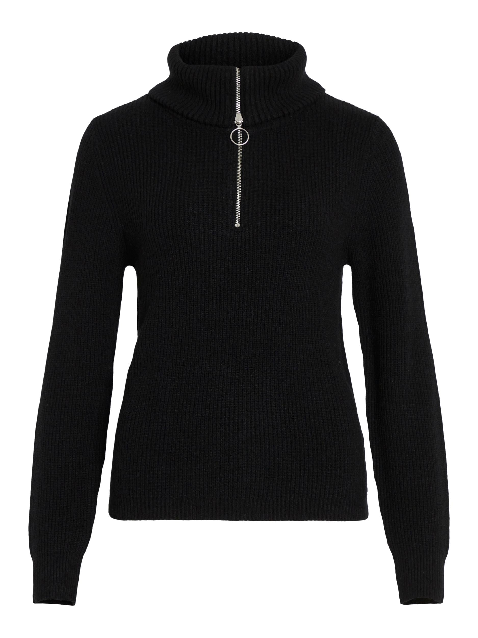 VERONICA ZIP JUMPER (BLACK)