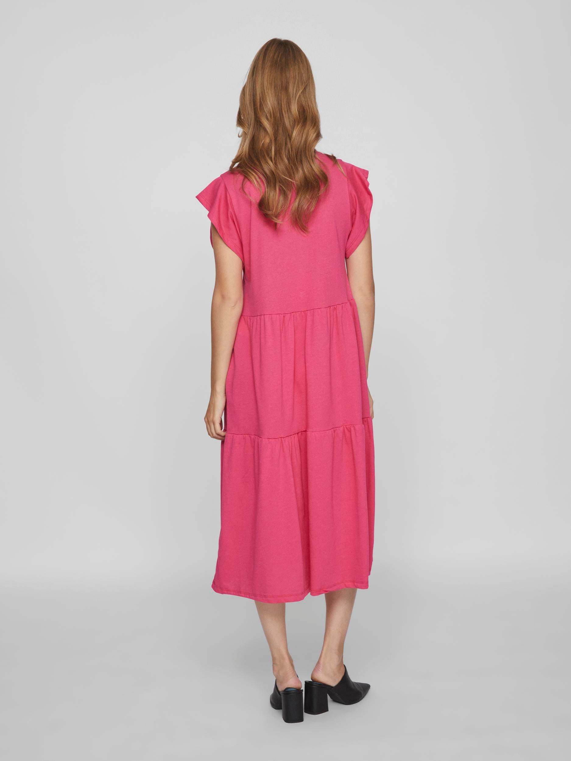 Summer Midi Dress (Cabaret Pink)