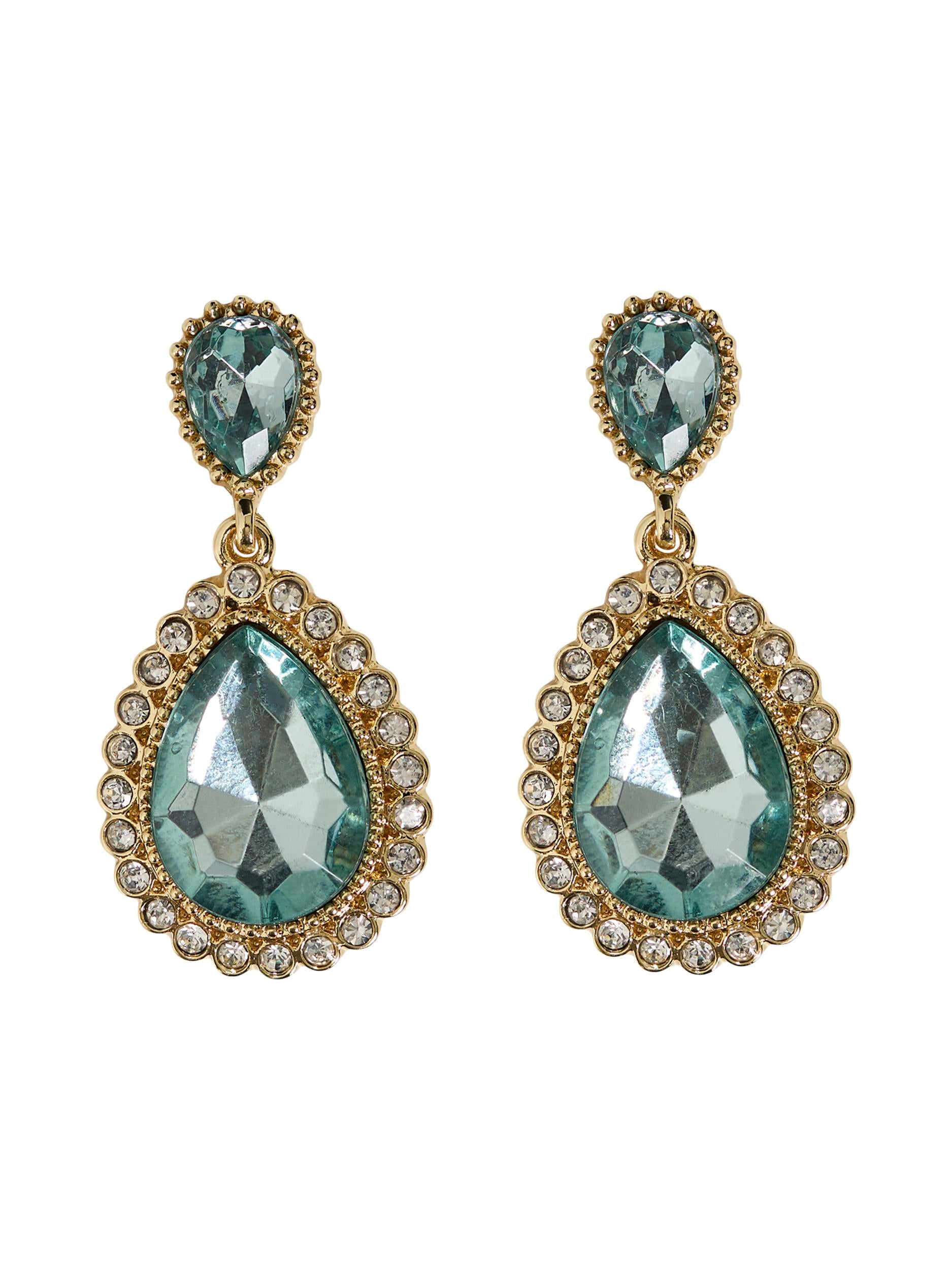 MACY DROP EARRINGS (GREEN)