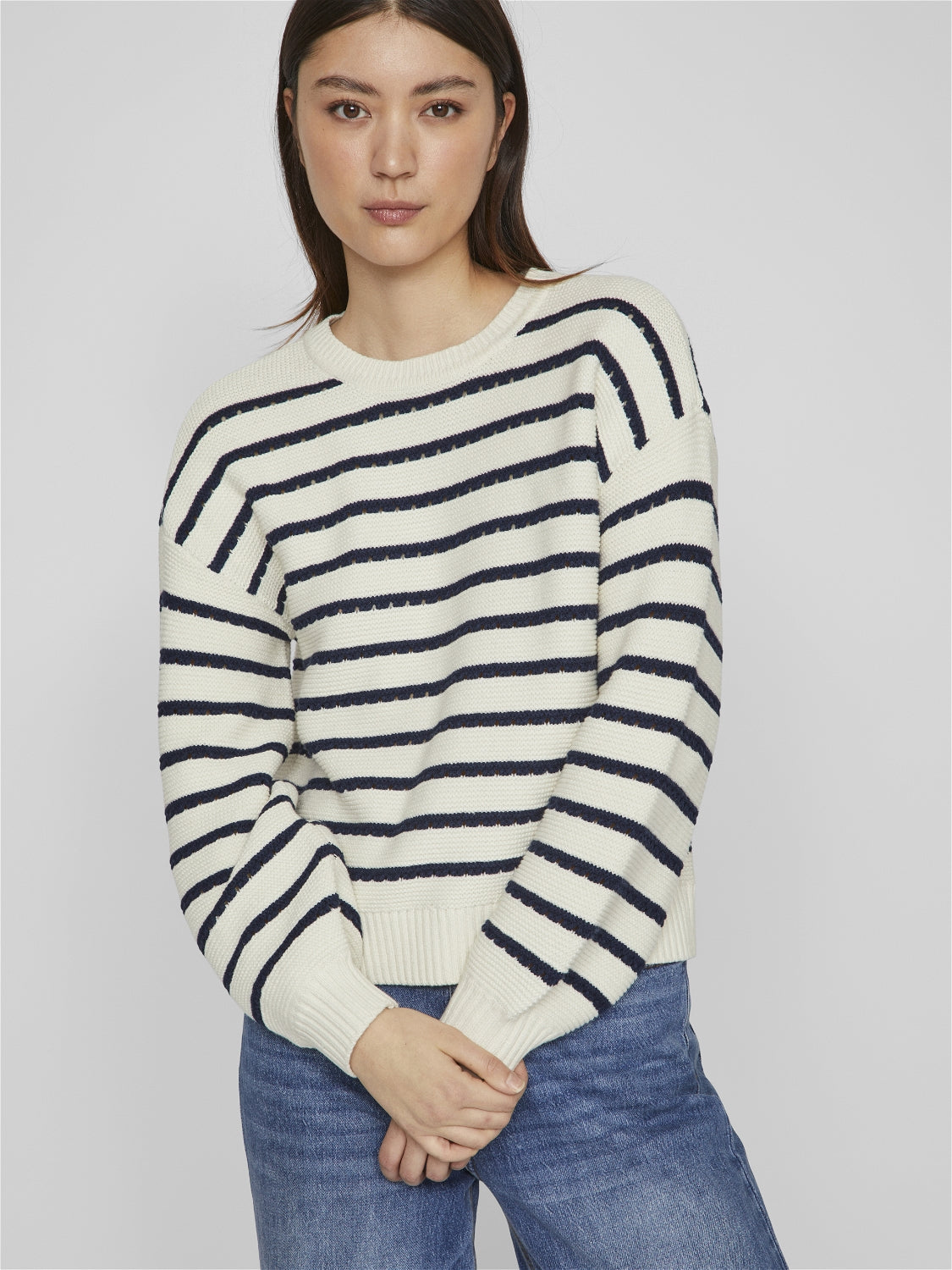 JOFFI STRIPE JUMPER (NAVY/CREAM)