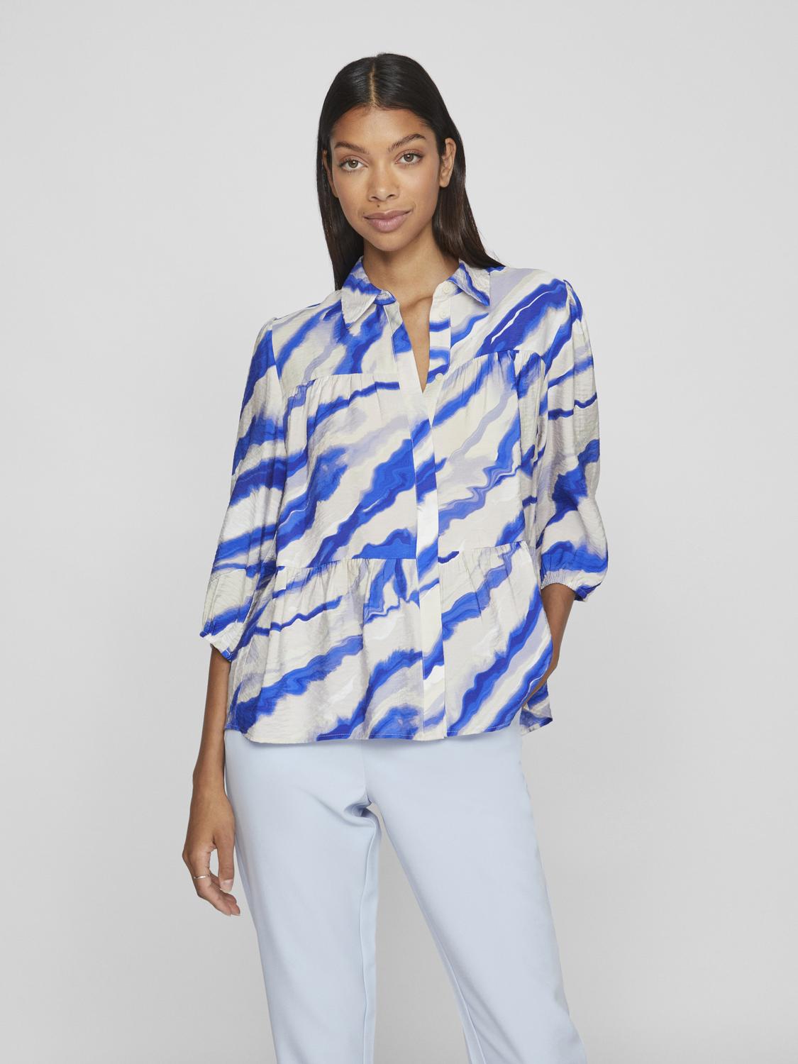 ESA 3/4 SLEEVE SHIRT (GREY VIOLET)