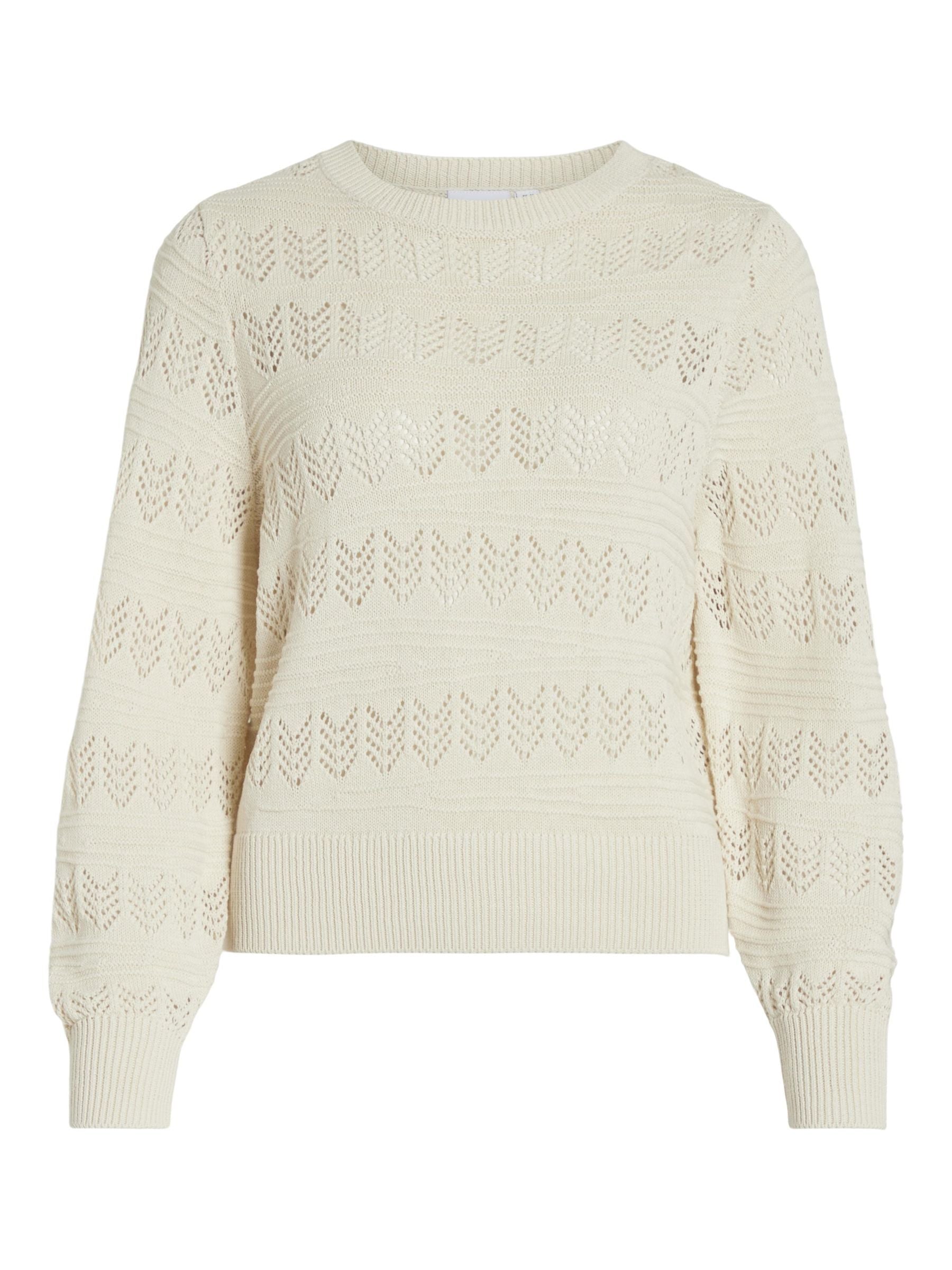 Cathy Pointelle Knit Top (Birch)
