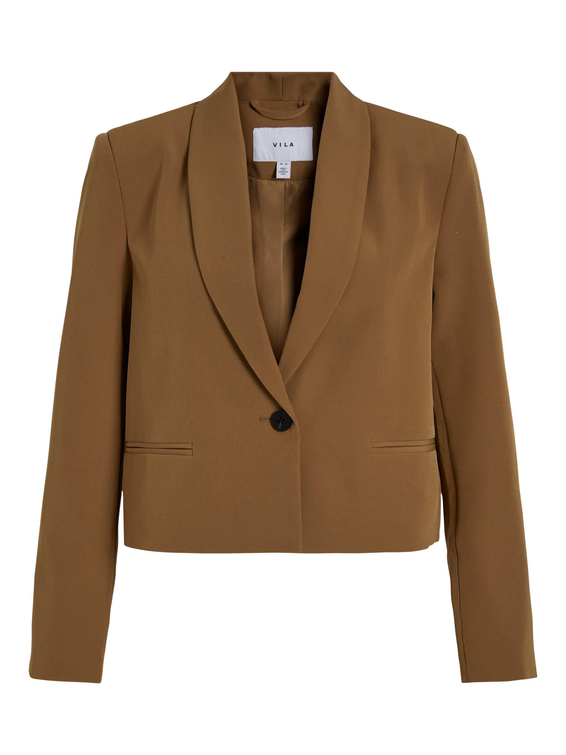 June Short Blazer (Ermine Brown)