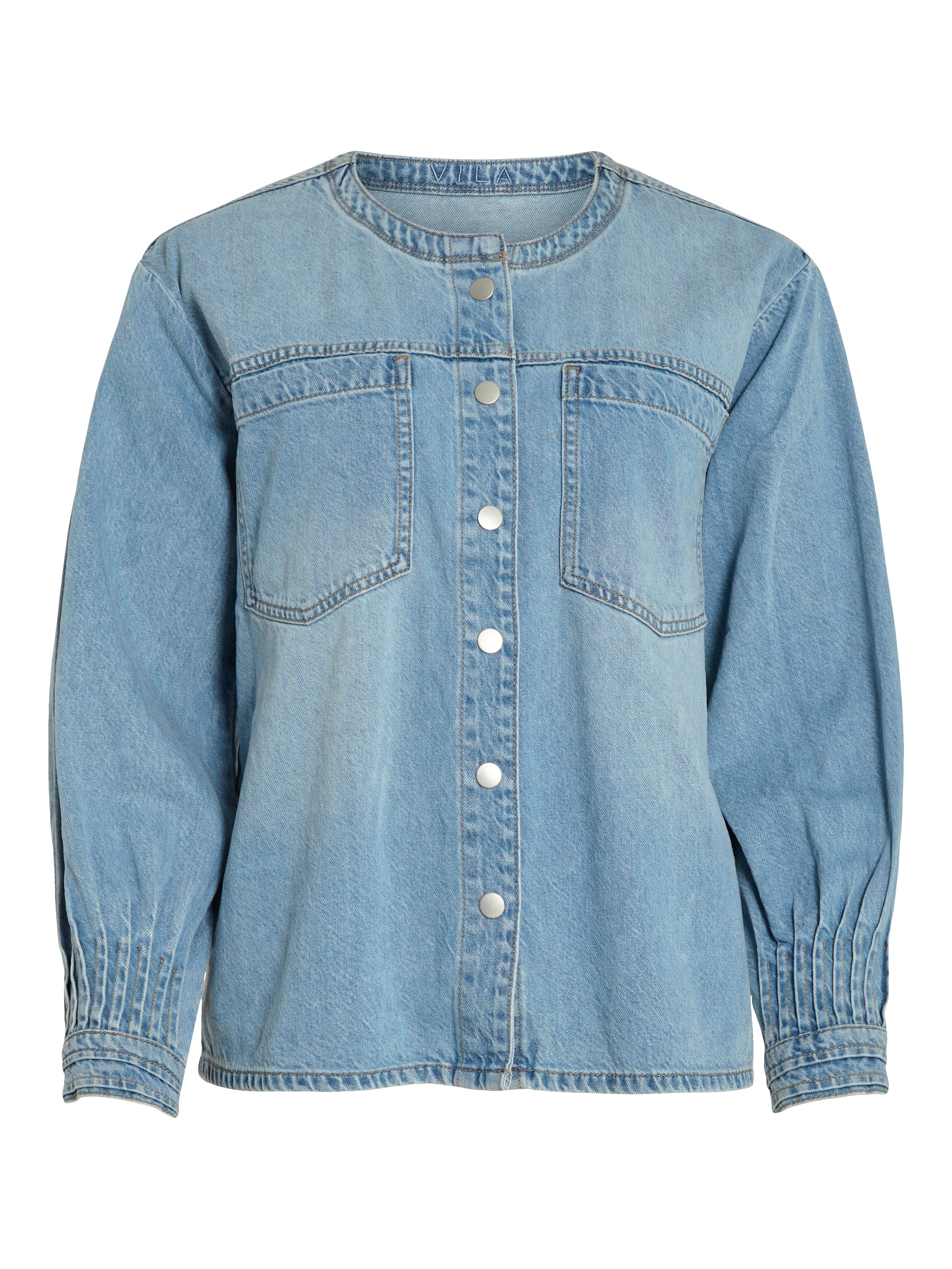 Ciara Denim Shirt (Light Blue)