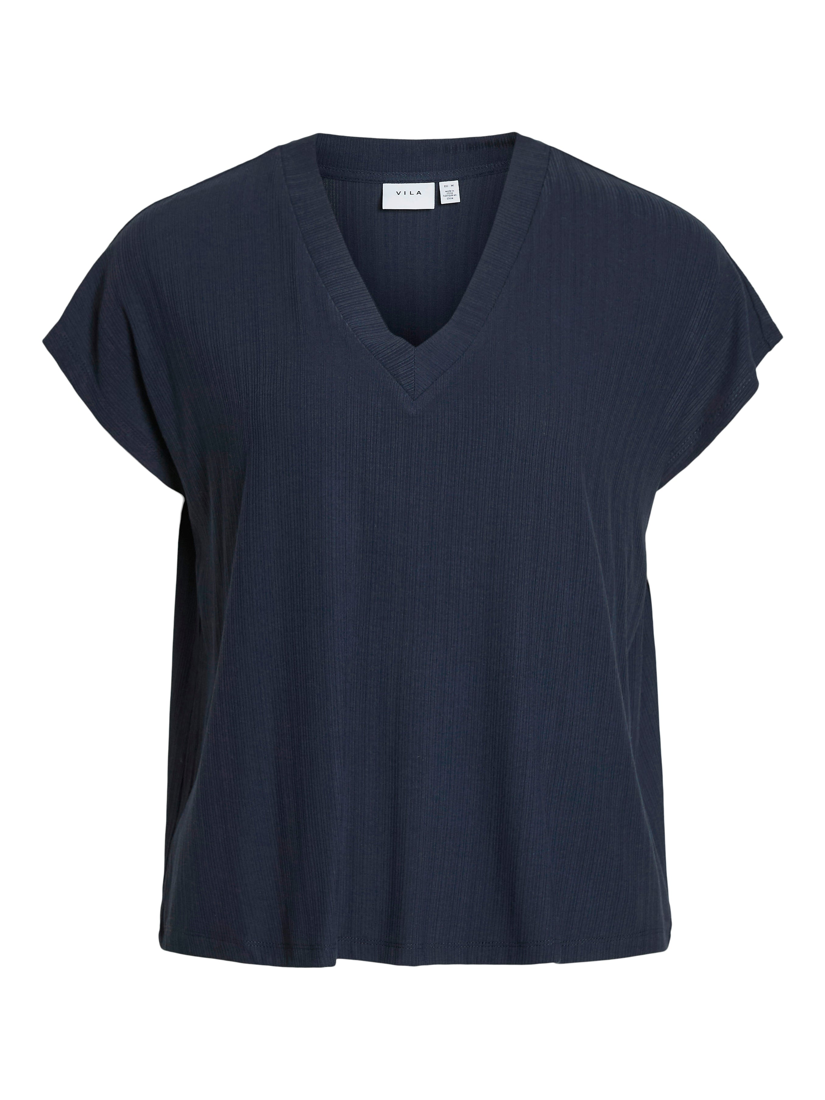 Dimita V-Neck Top (Navy Blazer)