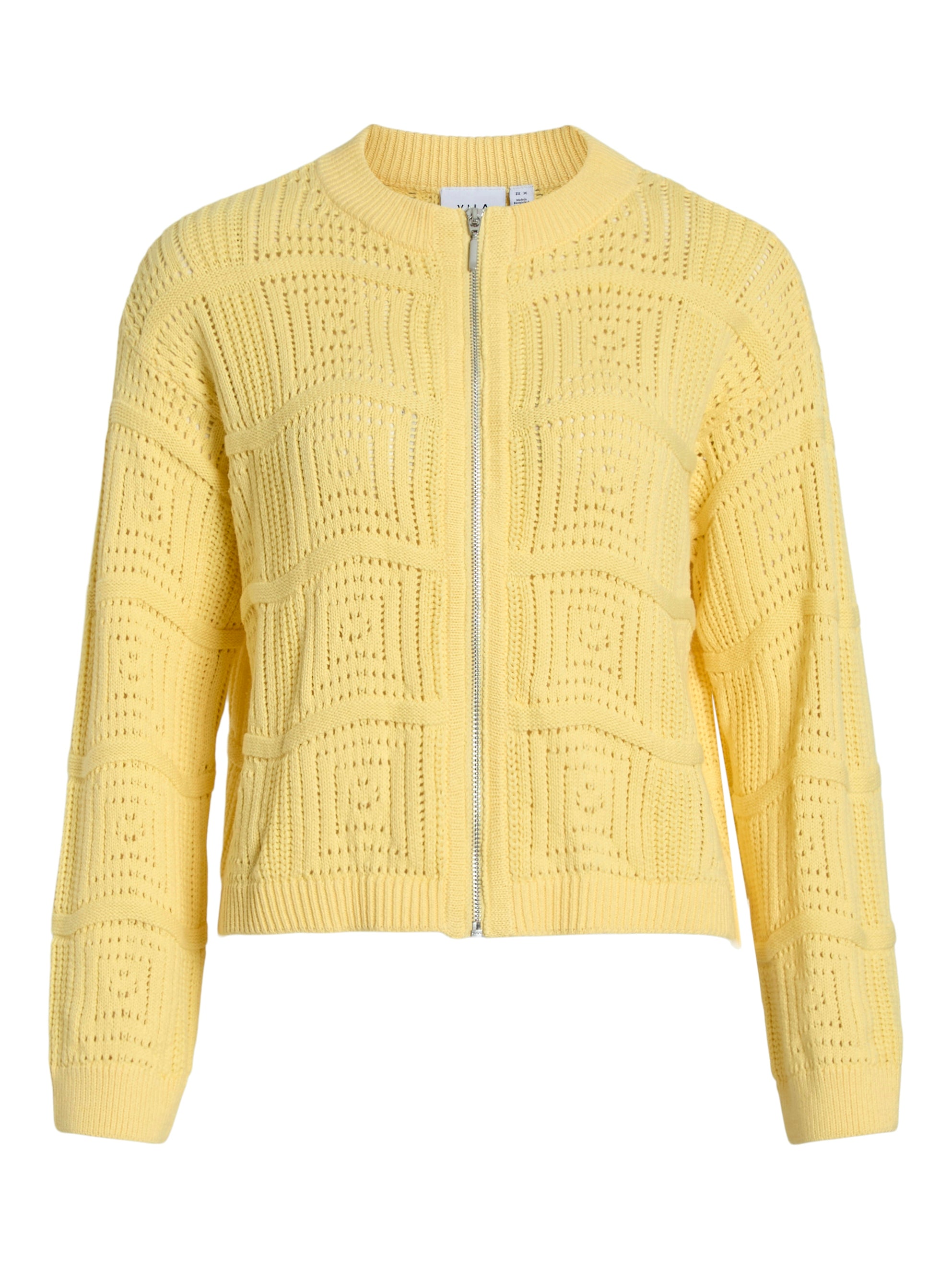 Tasmin Zipped Cardigan (Pale Banana)