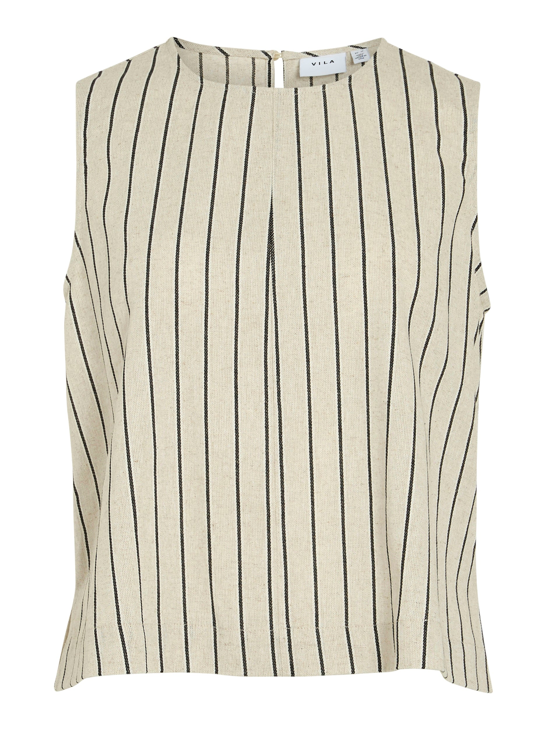 Tiba Sleeveless Top (Natural/ Black)