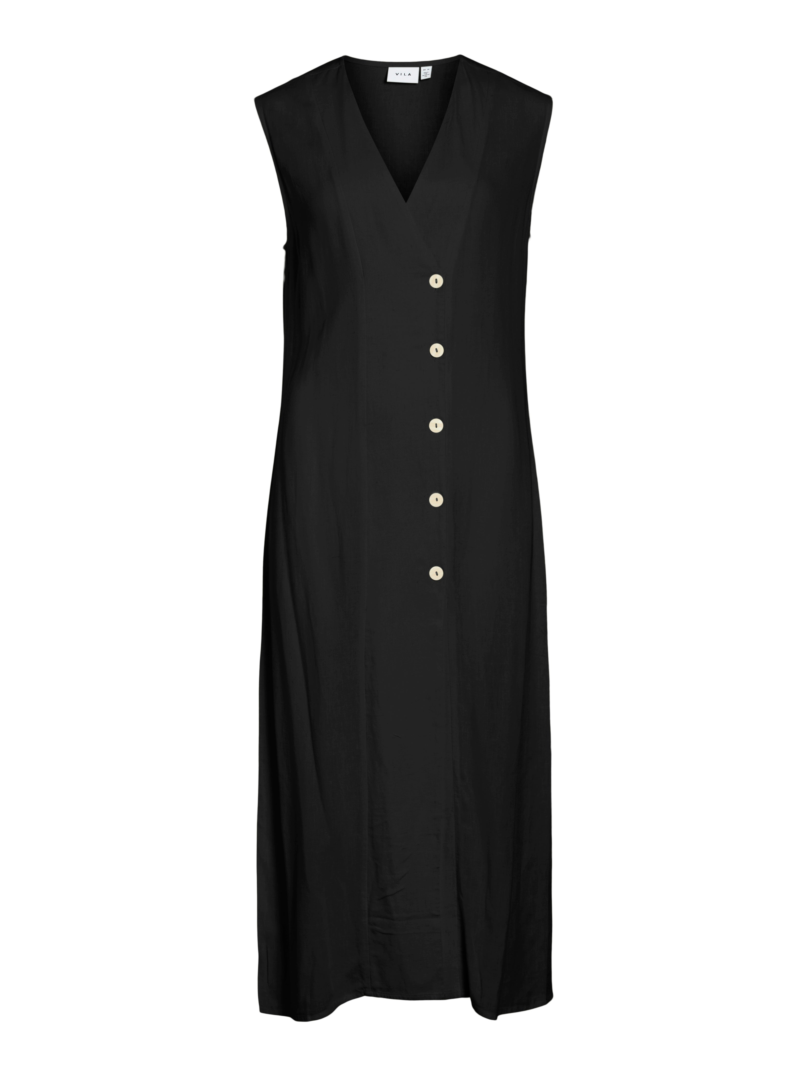 Venus Sleeveless Midi Dress (Black Beauty)