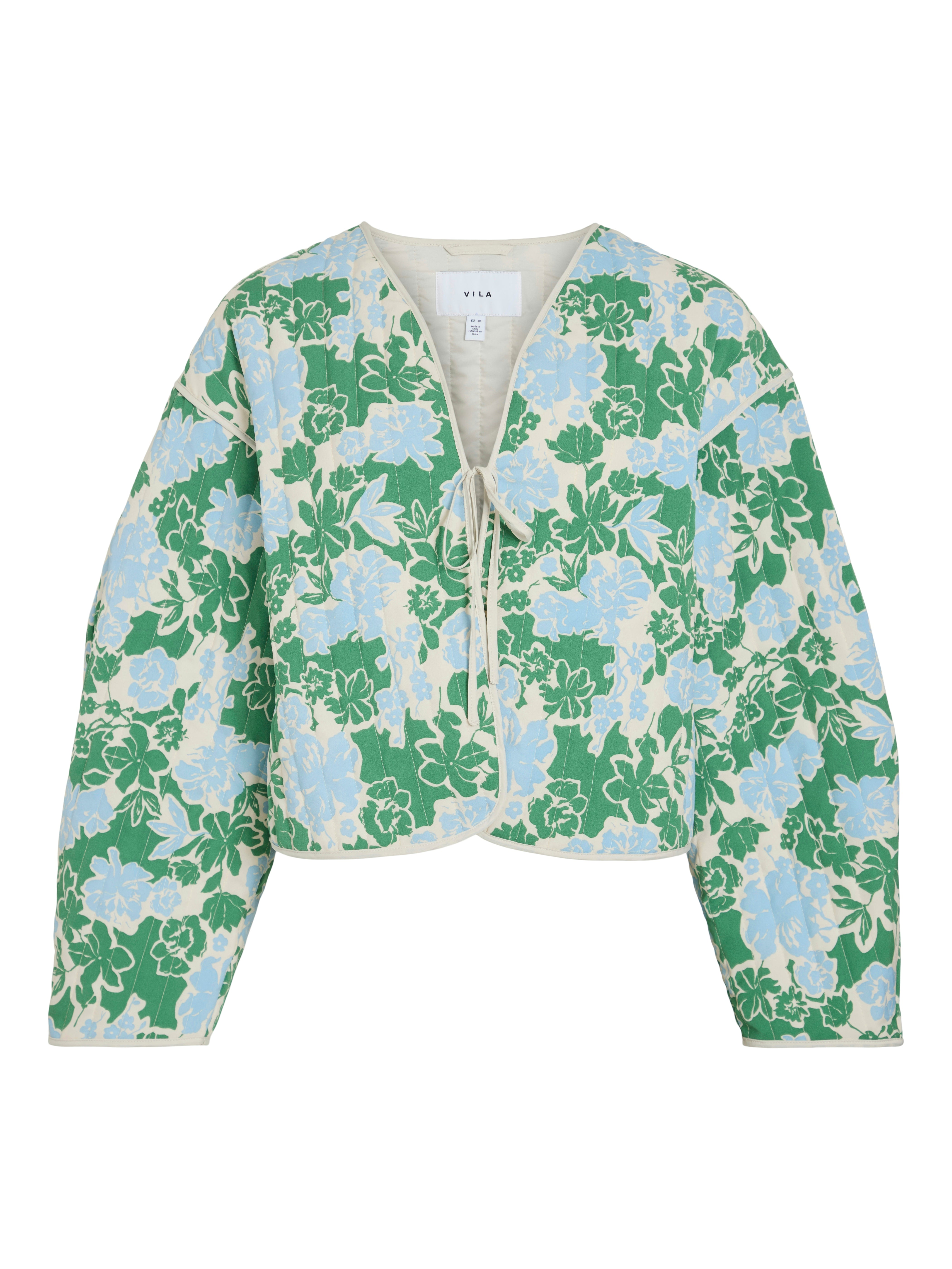 Alba Quilted Jacket (Kentucky Blue/Flowers)