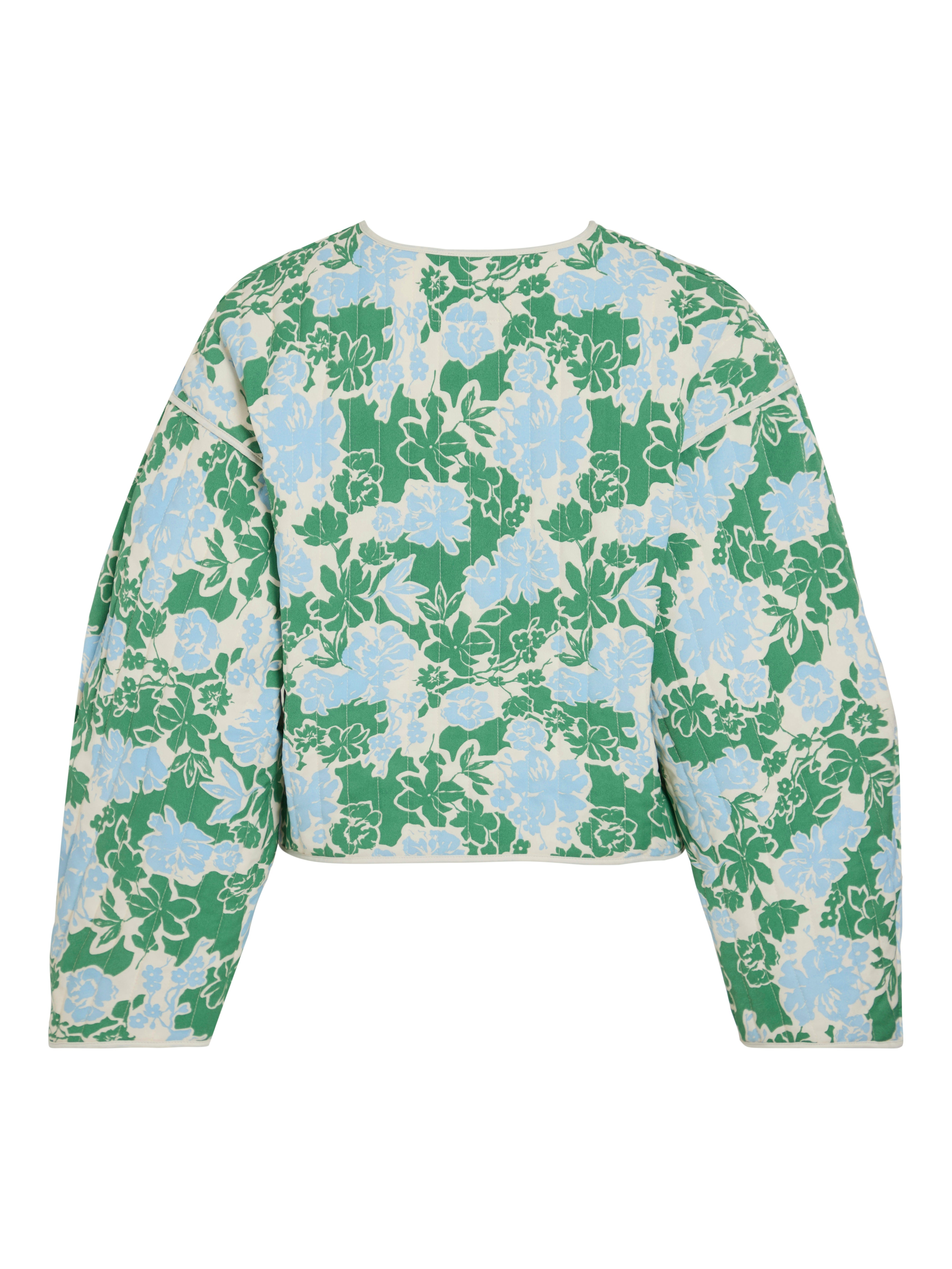 Alba Quilted Jacket (Kentucky Blue/Flowers)