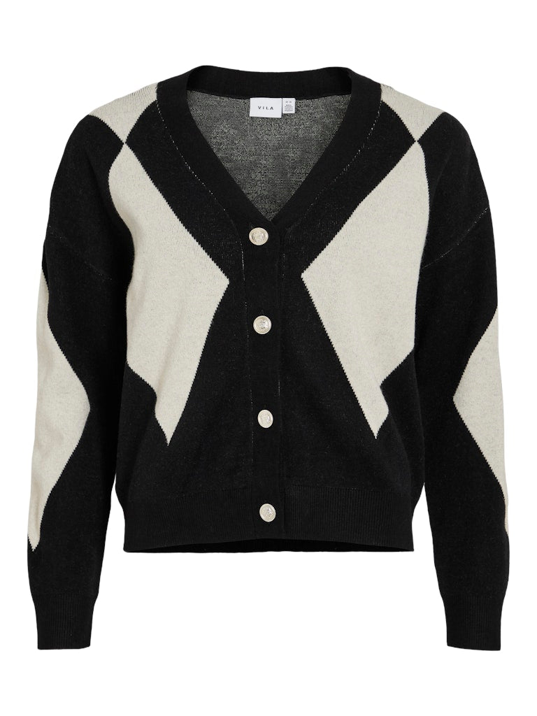 Diamond Cardigan (Black Beauty/Birch)