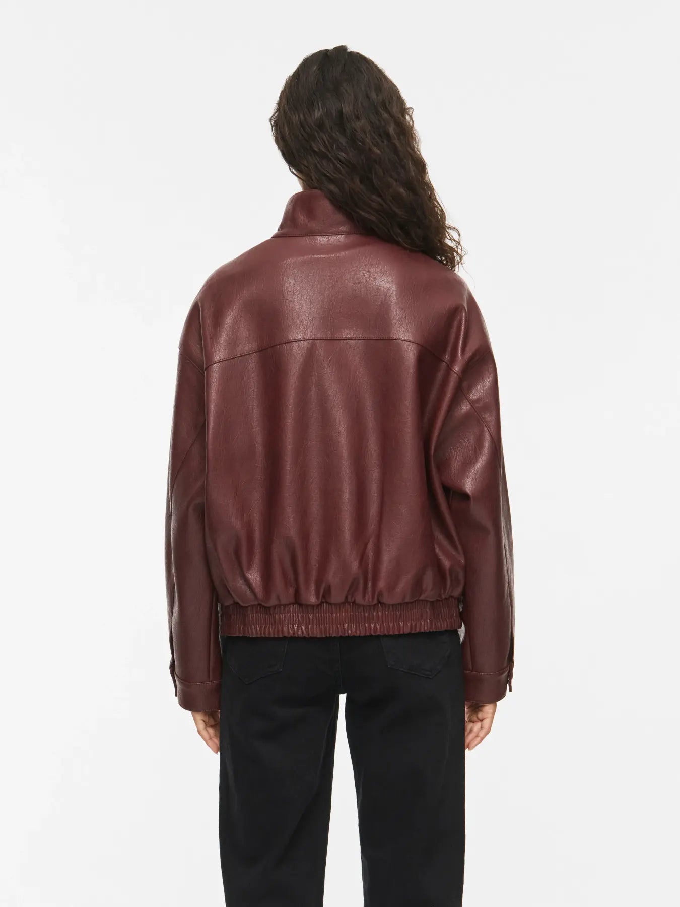 Maya Faux Leather Jacket (Port Royal)