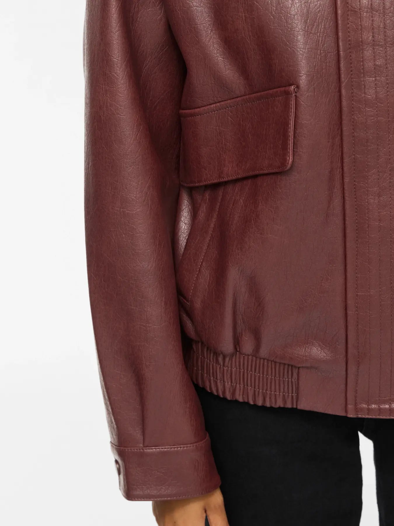 Maya Faux Leather Jacket (Port Royal)
